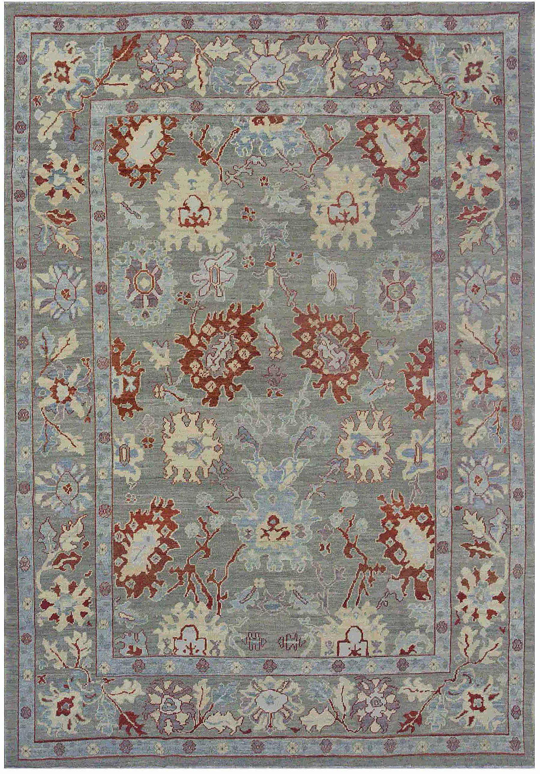 Thumbnail 8 for Turkey Oushak Tribal Rug 88328