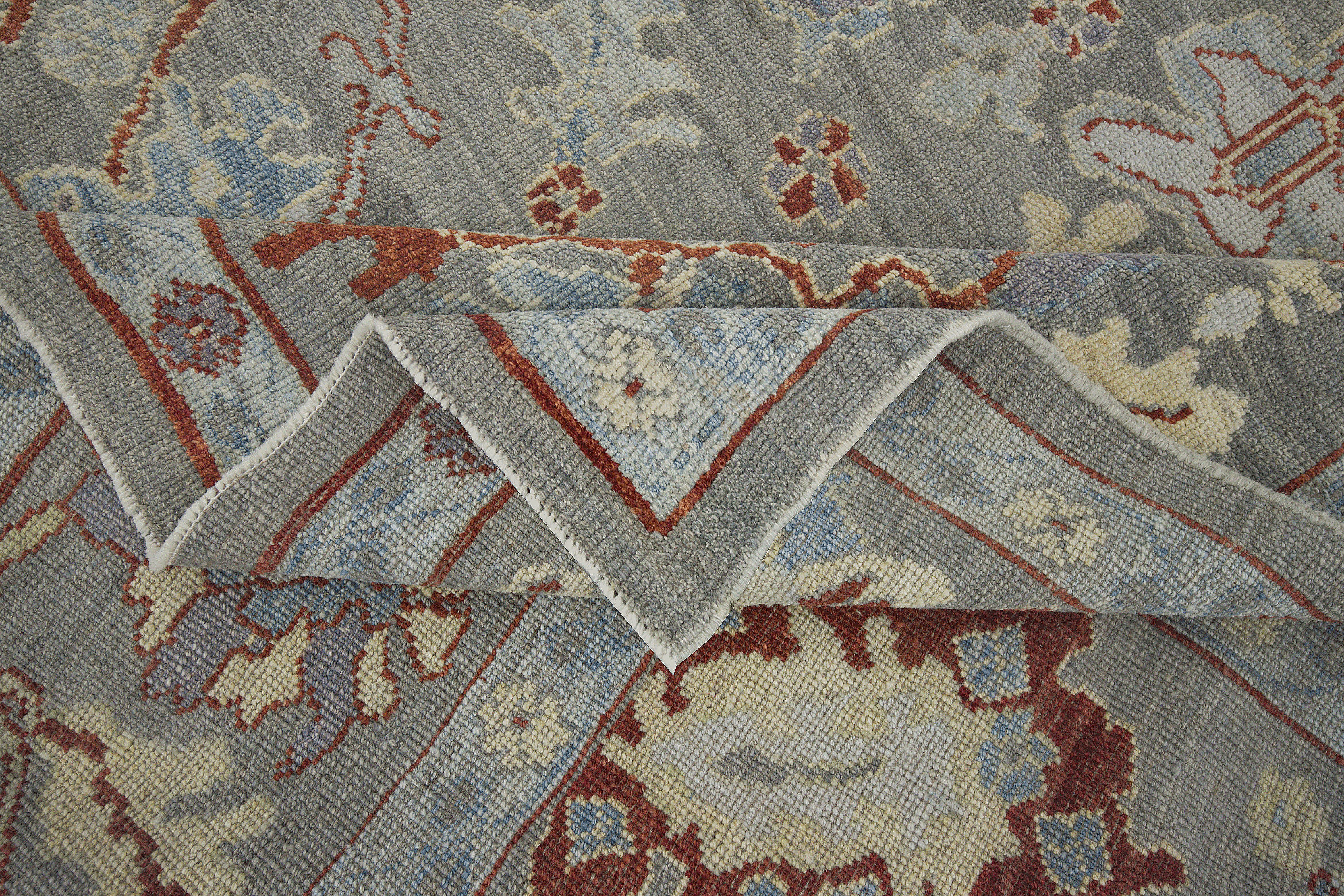 Thumbnail 5 for Turkey Oushak Tribal Rug 88328