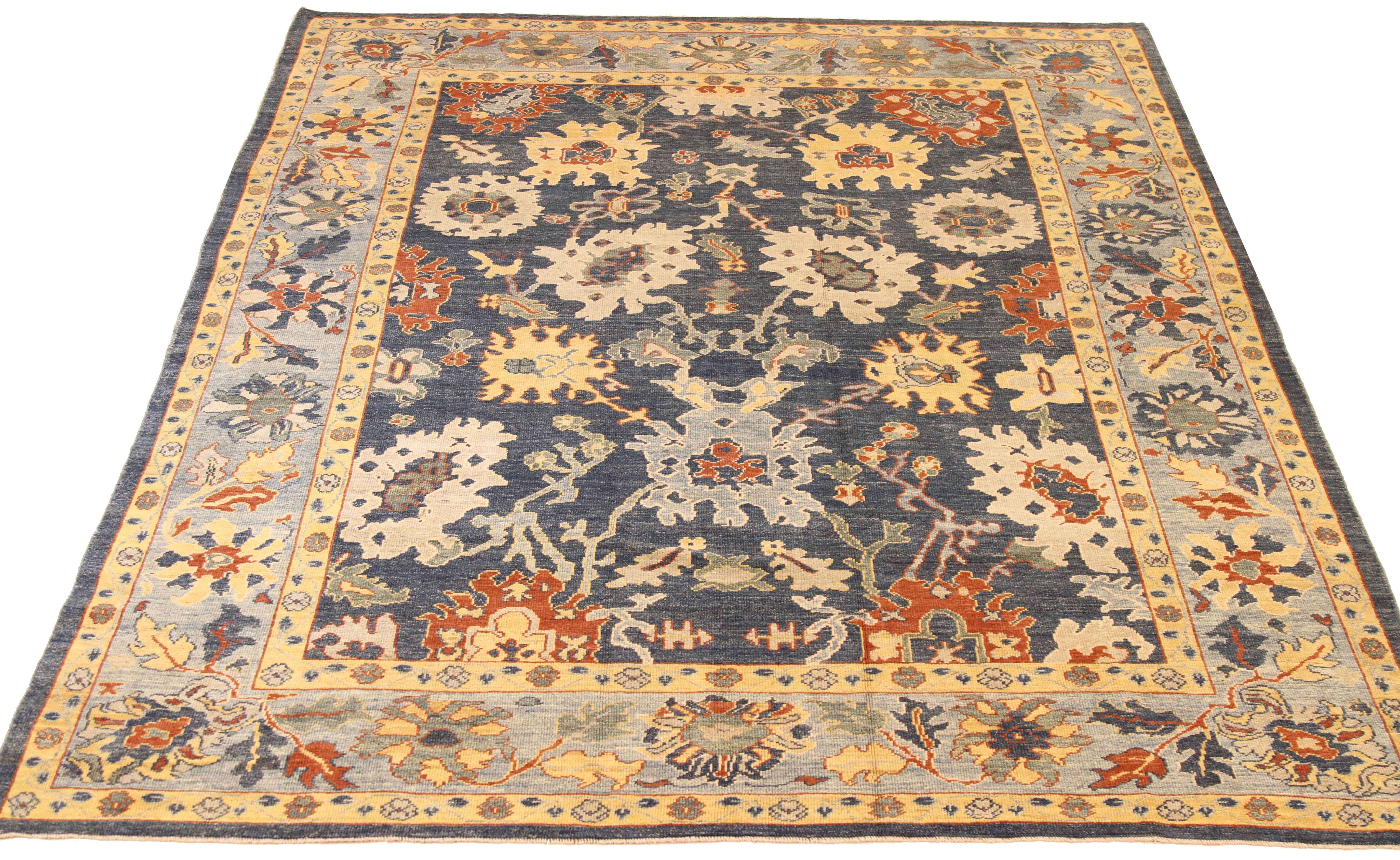 Thumbnail 3 for Persian Oushak Traditional Rug 68753