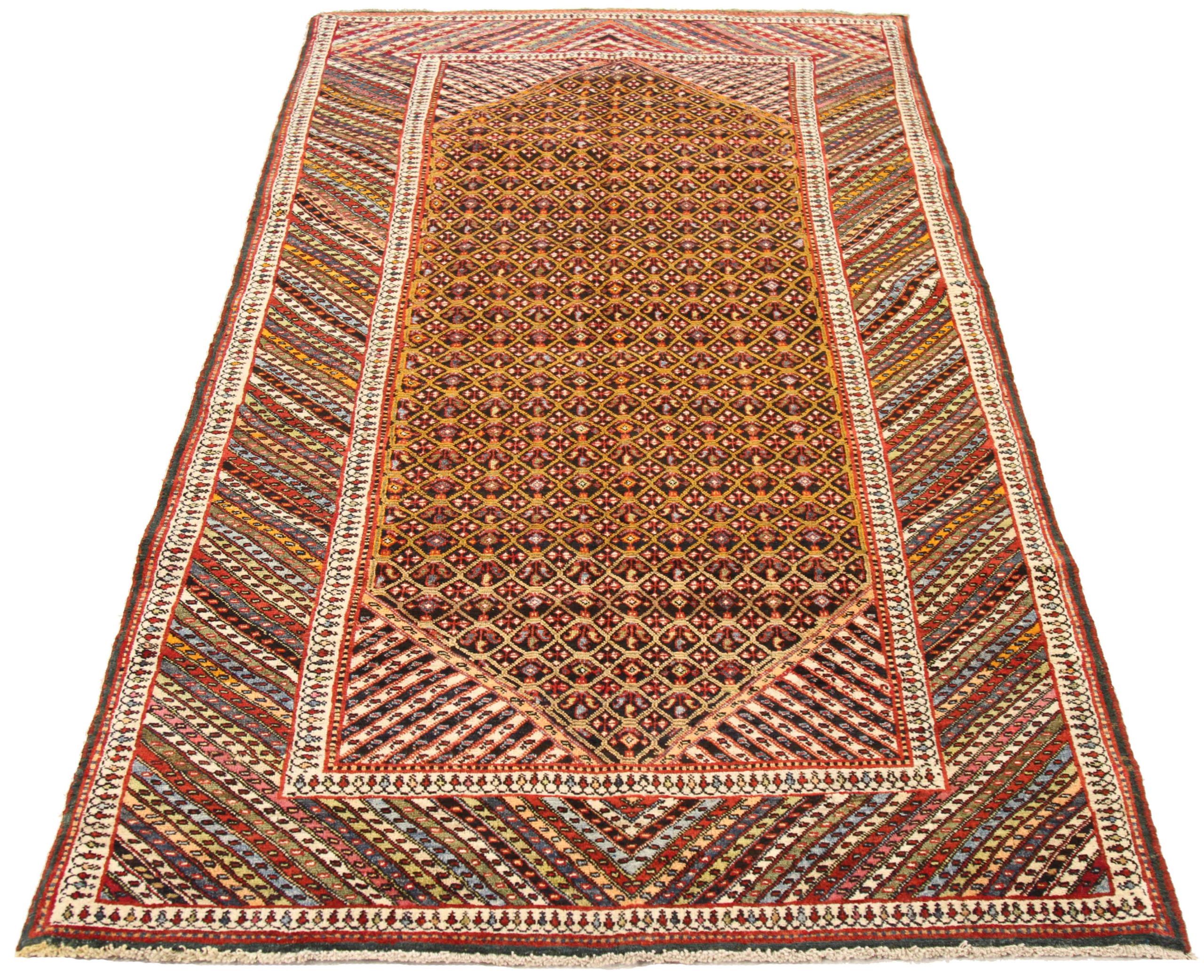 Thumbnail 5 for Antique Persian Semnan Traditional Rug 68903