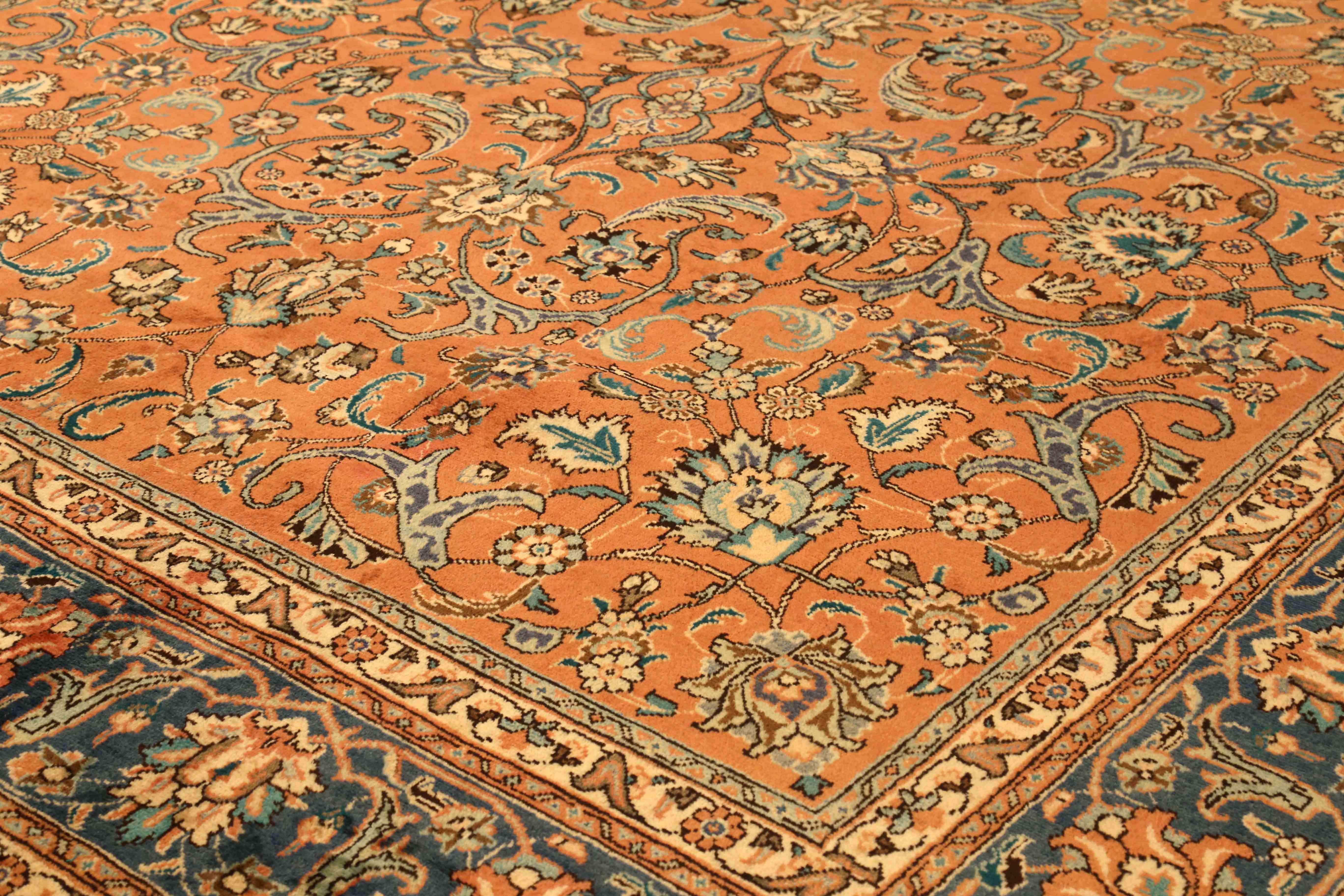 Thumbnail 4 for Antique Persian Tabriz Transitional Rug 13375