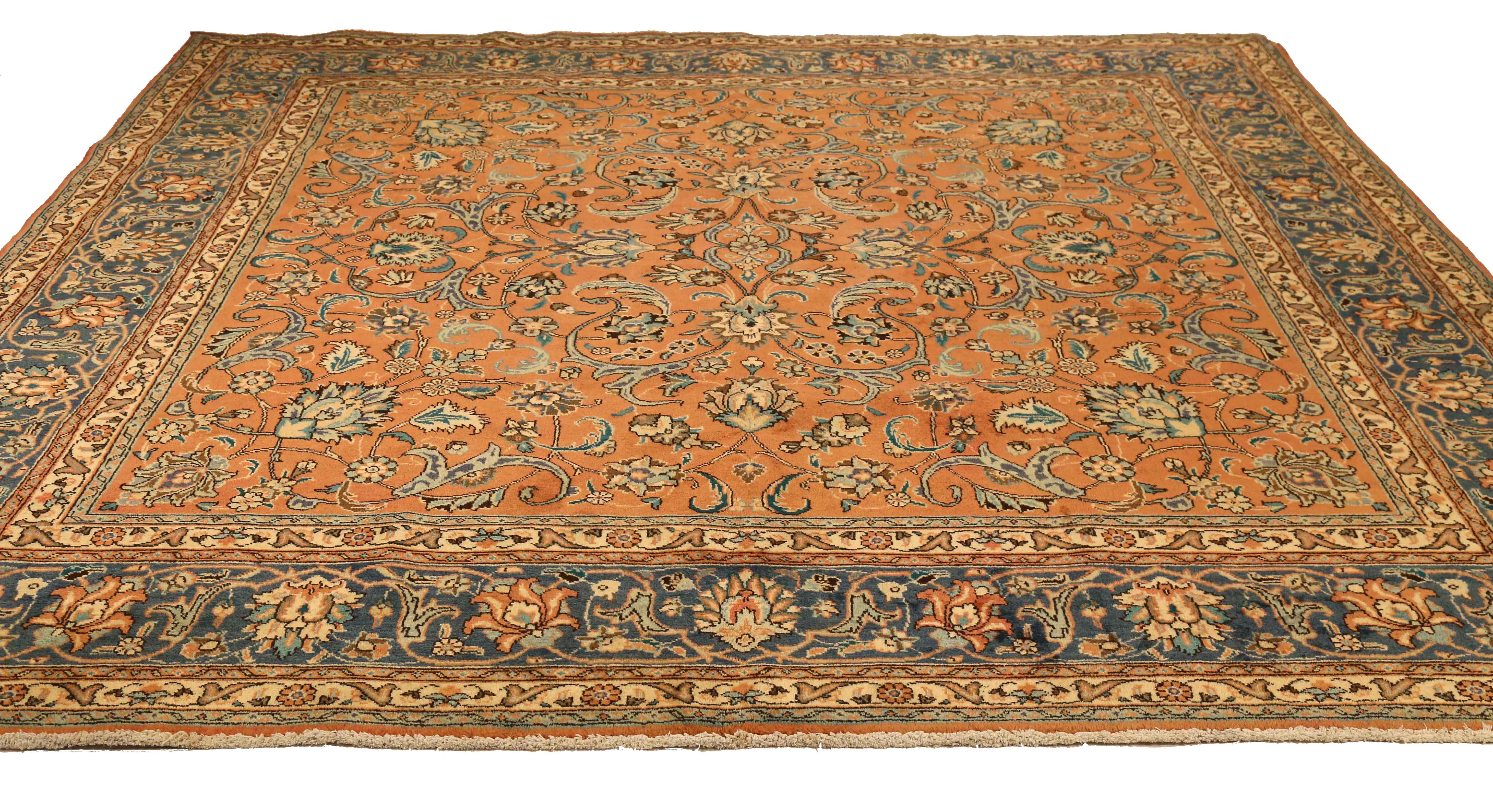 Thumbnail 3 for Antique Persian Tabriz Transitional Rug 13375
