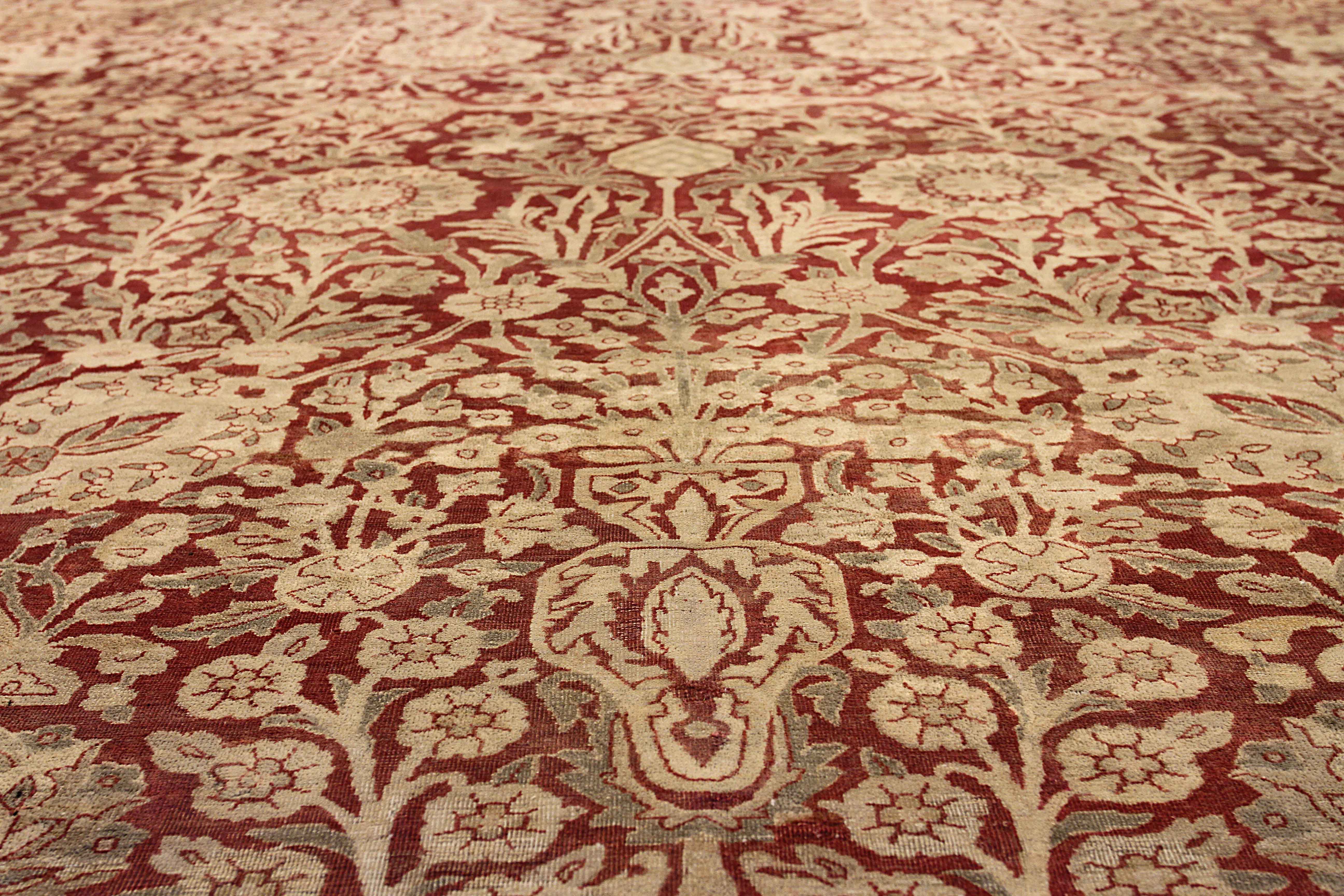 Thumbnail 13 for Antique Persian Kerman Transitional Rug 13377