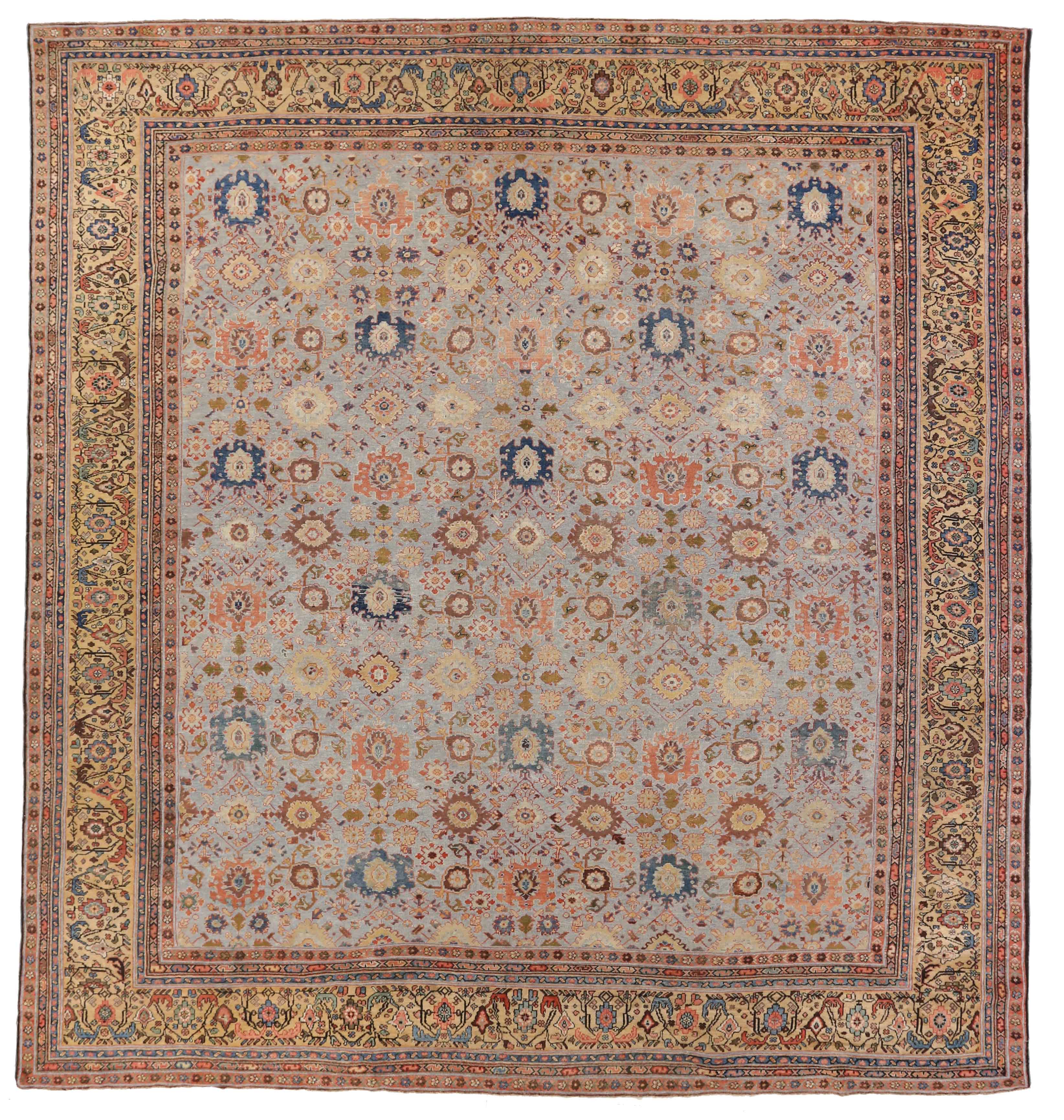 Thumbnail 6 for Antique Persian Sultanabad Transitional Rug 68893