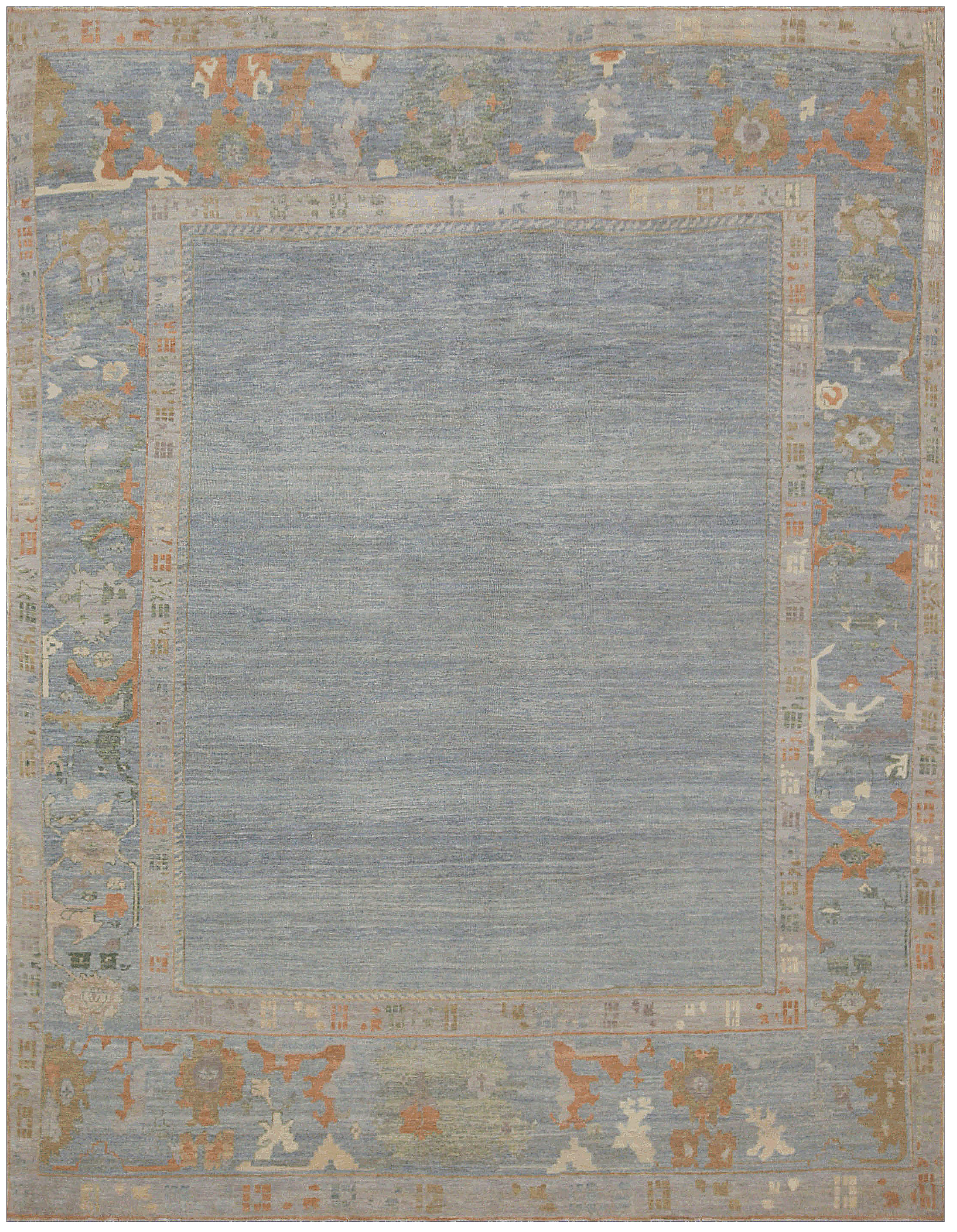 Thumbnail 3 for Turkey Oushak Tribal Rug 88240