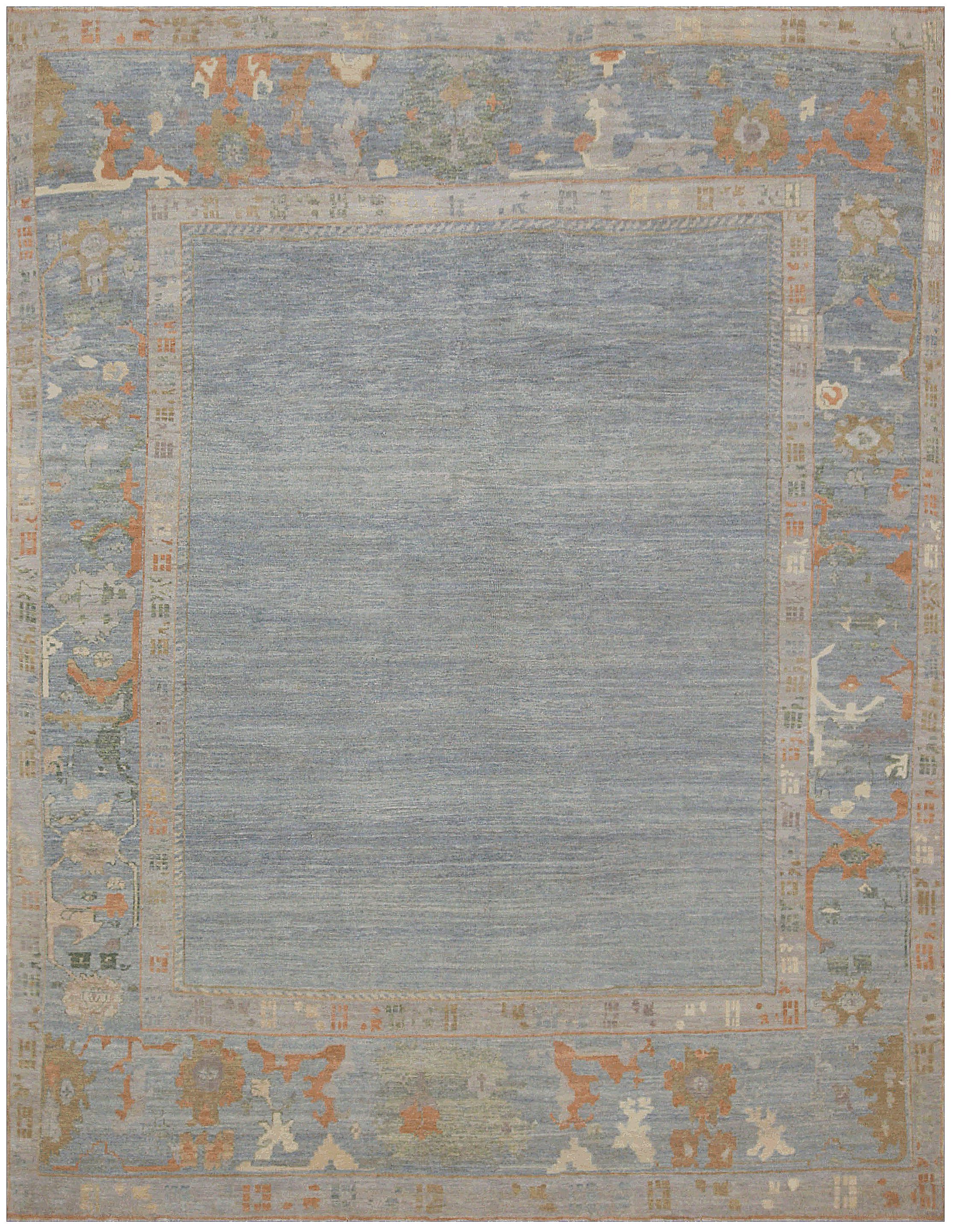 Thumbnail 6 for Turkey Oushak Tribal Rug 88240