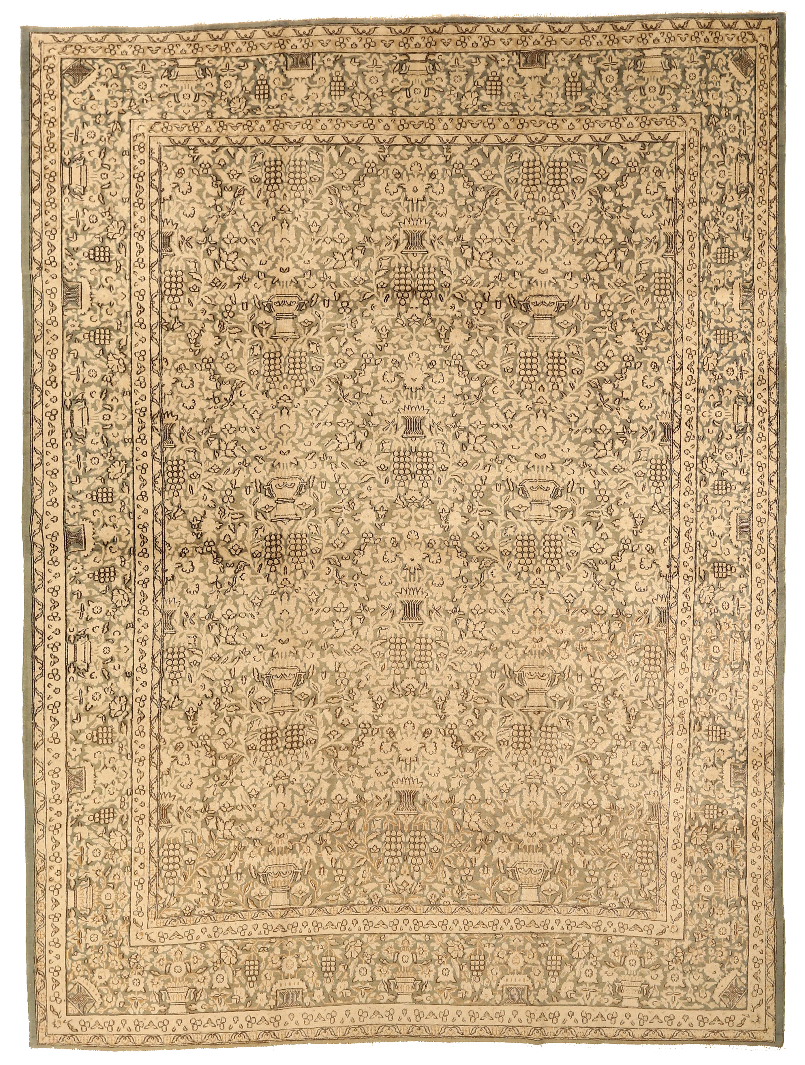 Thumbnail 2 for Antique Persian Kerman Transitional Rug 13427