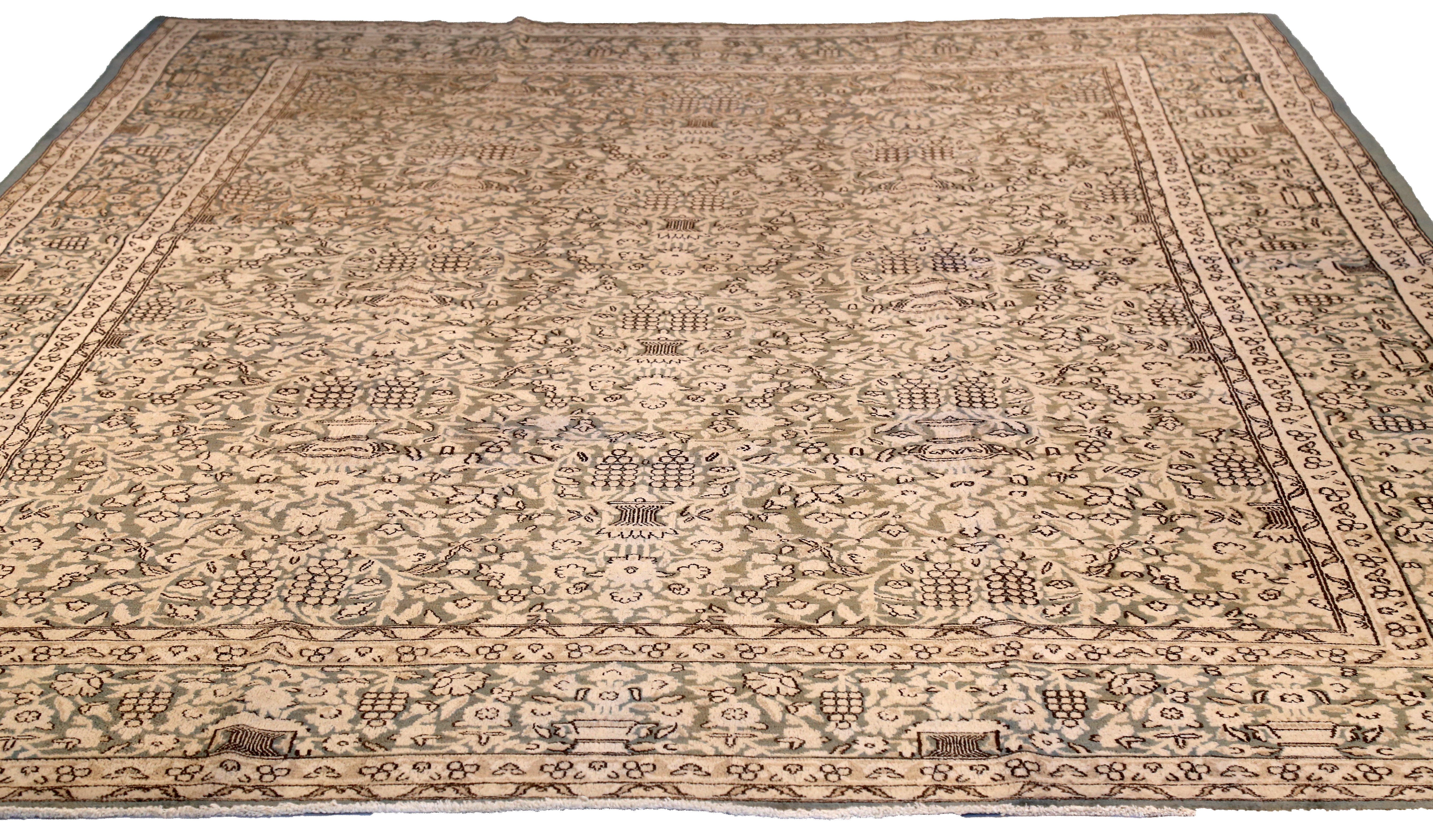 Thumbnail 3 for Antique Persian Kerman Transitional Rug 13427