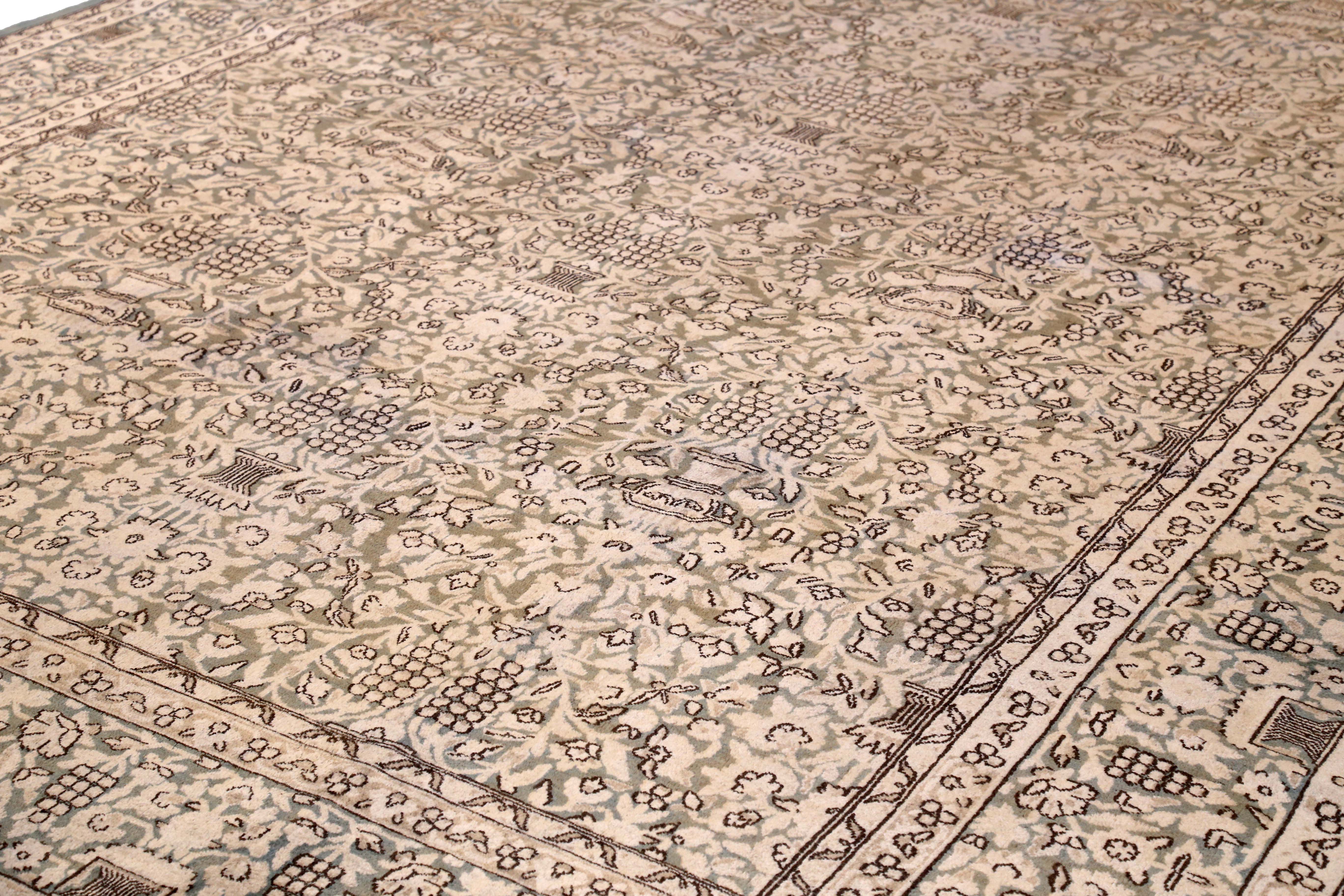 Thumbnail 5 for Antique Persian Kerman Transitional Rug 13427