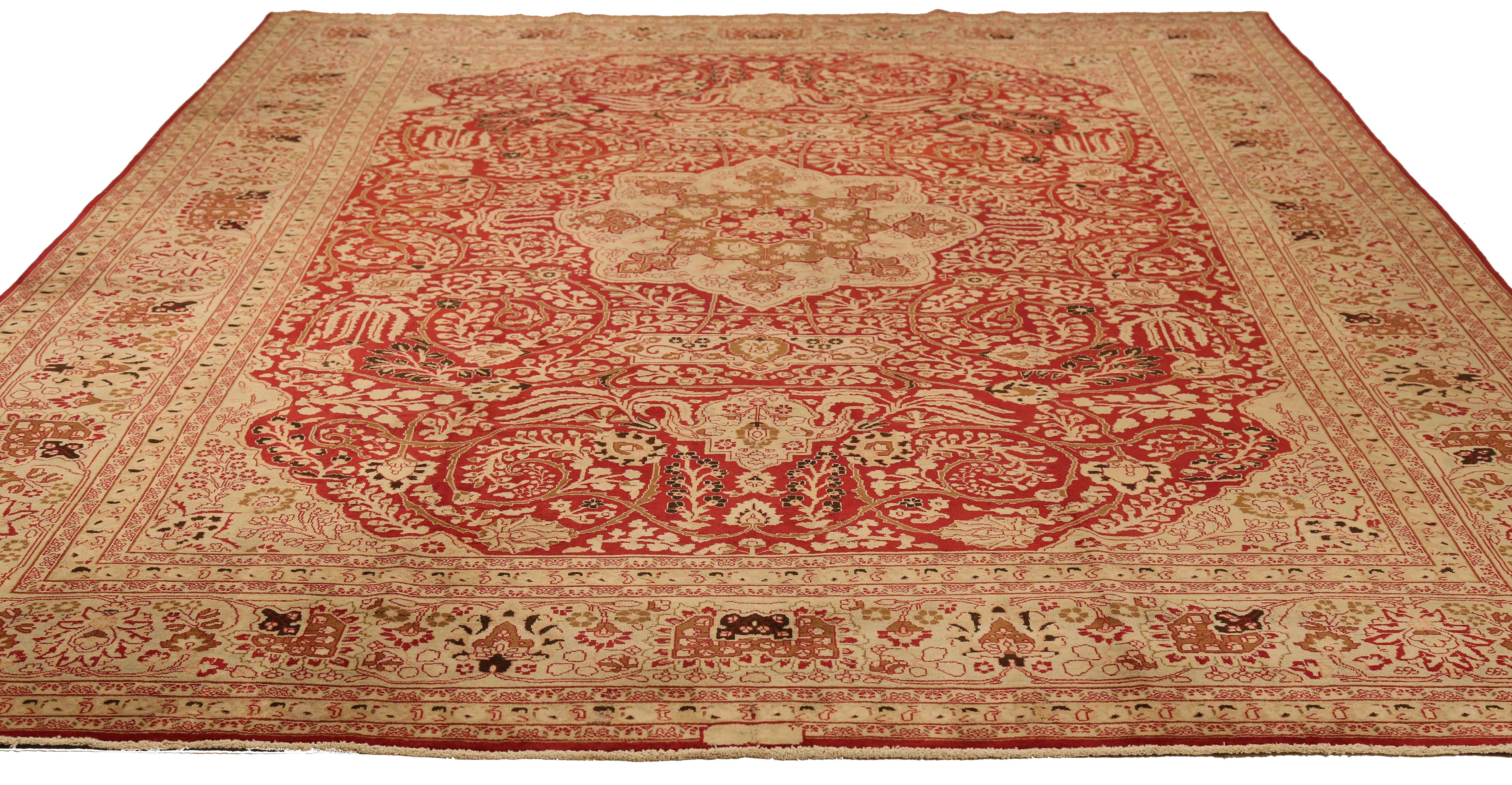 Thumbnail 7 for Antique Persian Mashad Transitional Rug 13431