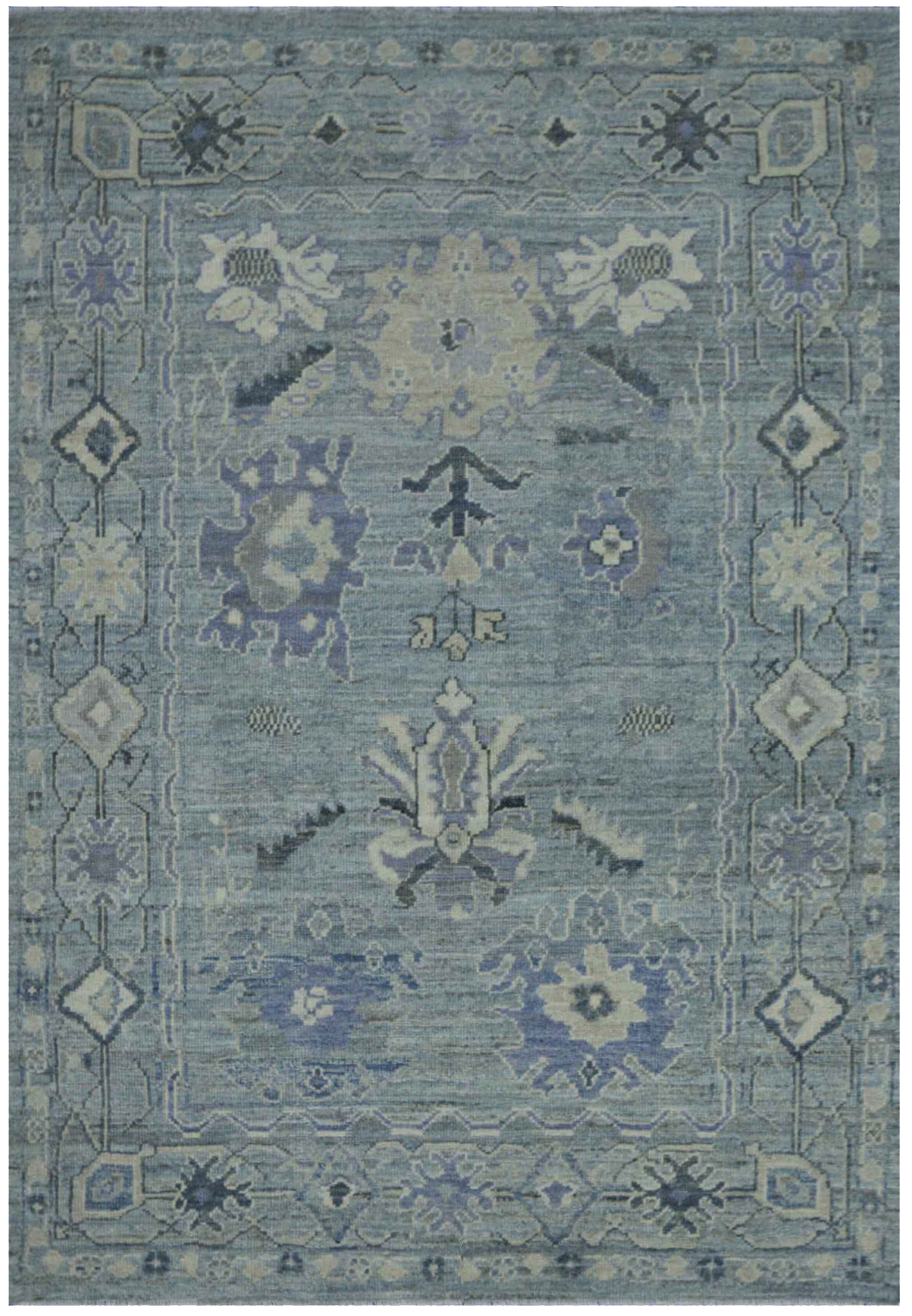 Thumbnail 3 for Turkey Oushak Tribal Rug 88257