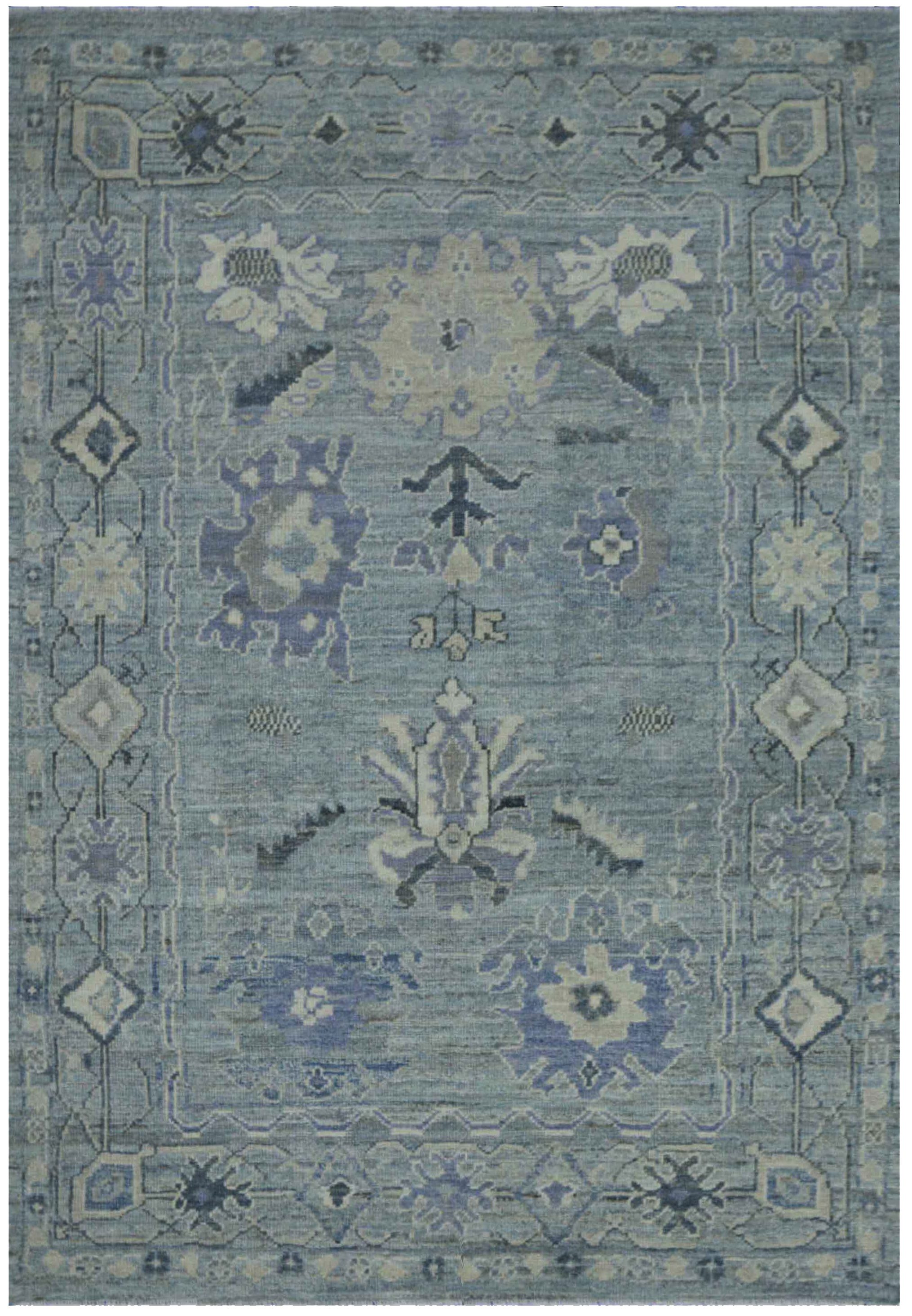 Thumbnail 9 for Turkey Oushak Tribal Rug 88257