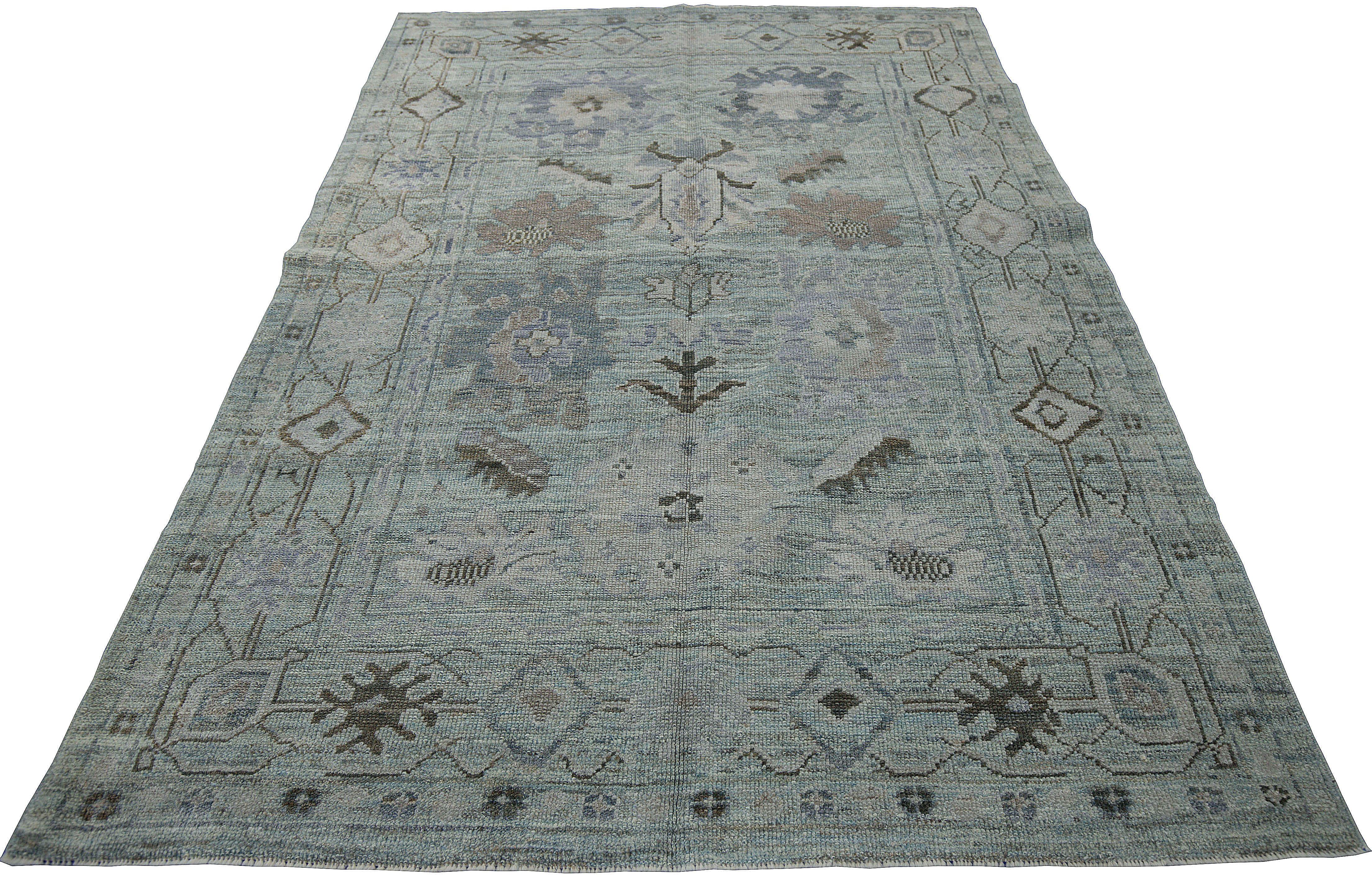 Thumbnail 4 for Turkey Oushak Tribal Rug 88272