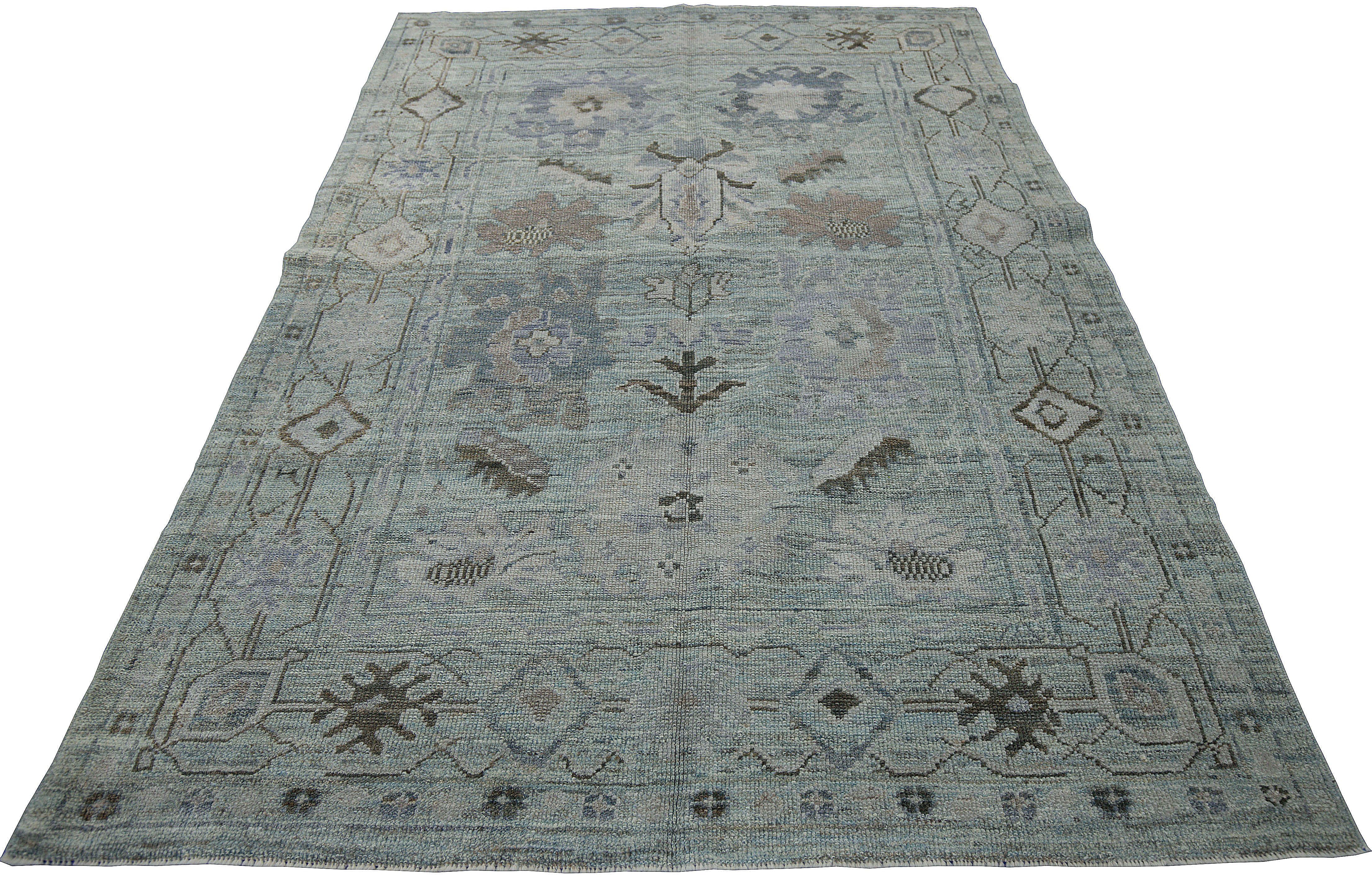 Thumbnail 11 for Turkey Oushak Tribal Rug 88272