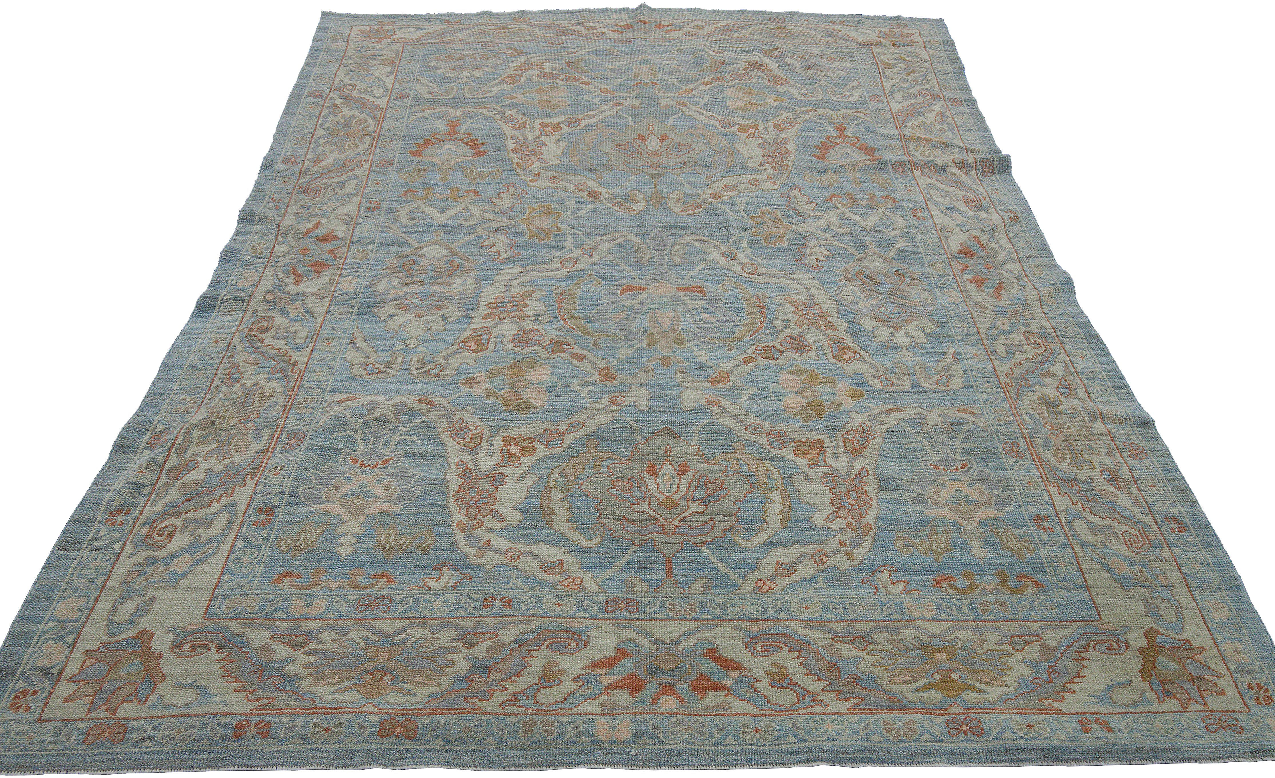 Thumbnail 12 for Turkey Oushak Tribal Rug 88277