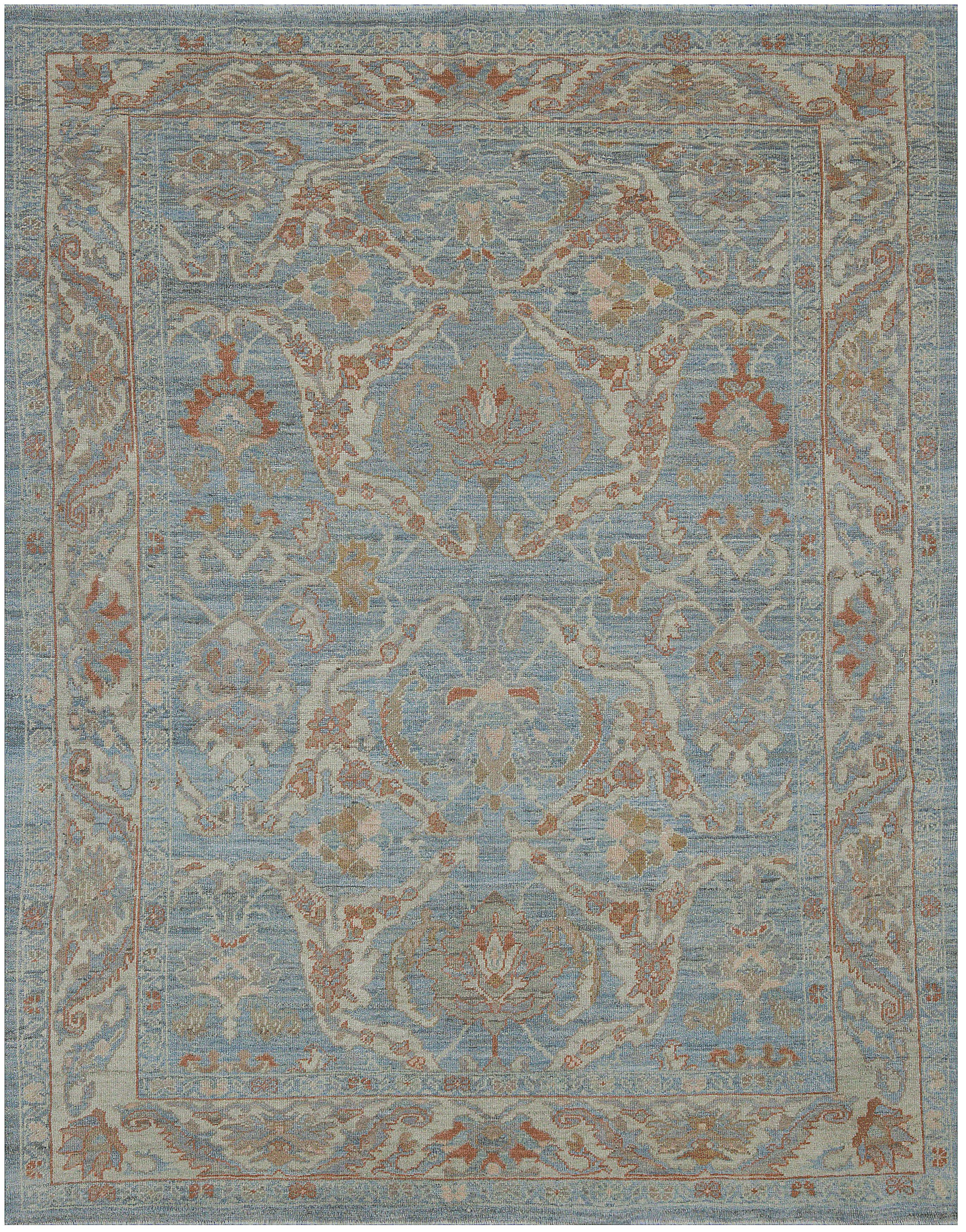 Thumbnail 10 for Turkey Oushak Tribal Rug 88277