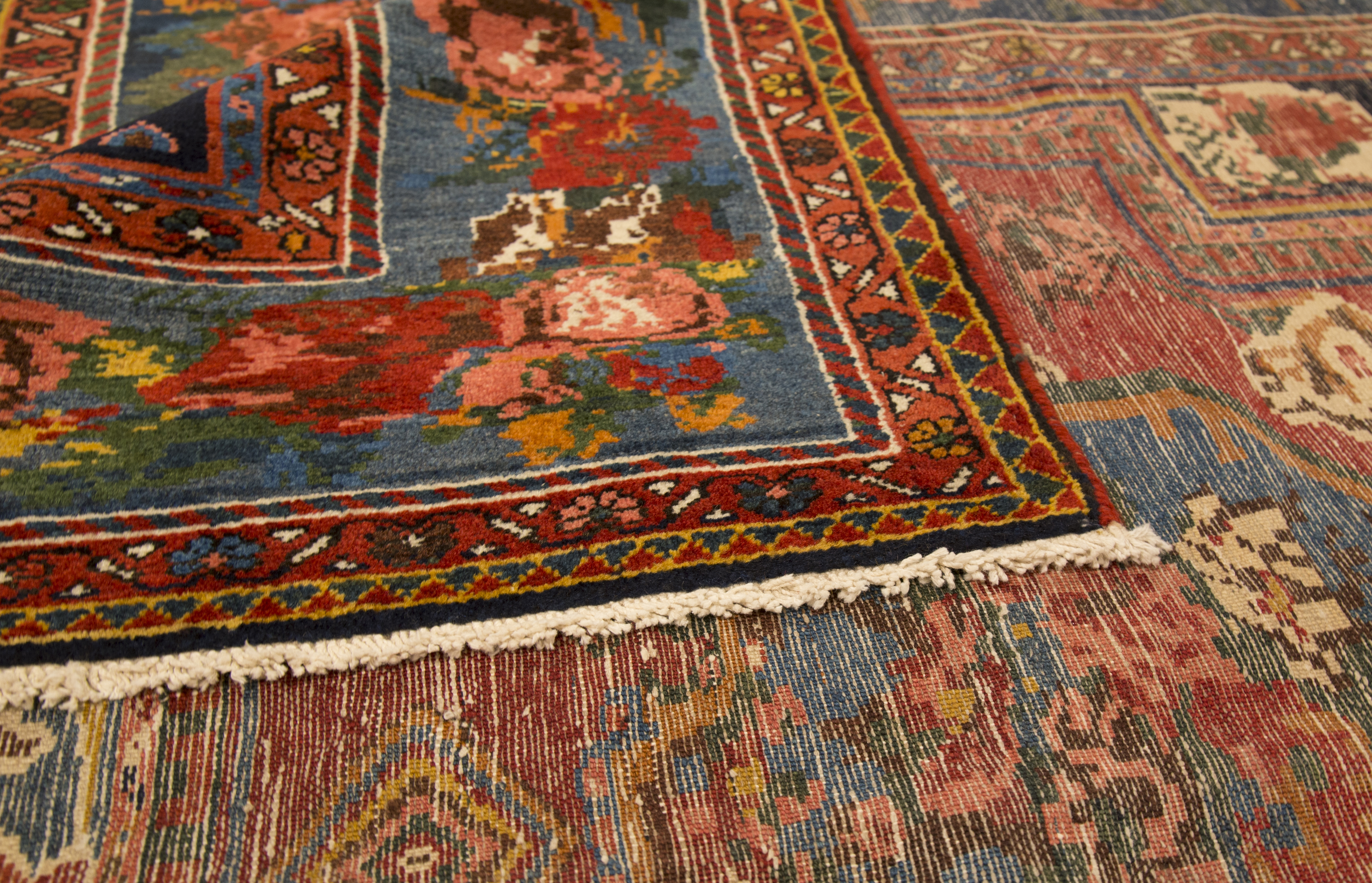 Thumbnail 2 for Antique Persian Bakhtiar Traditional Rug 13526