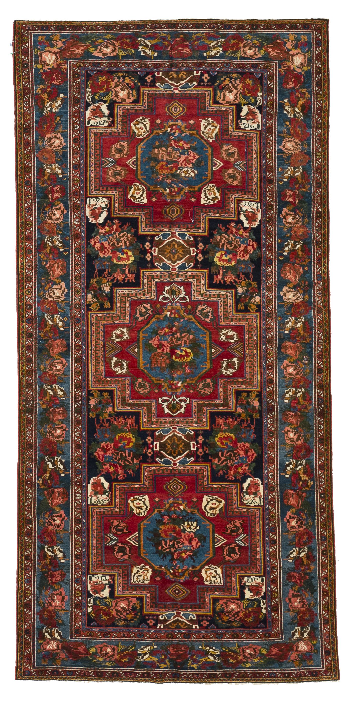 Thumbnail 8 for Antique Persian Bakhtiar Traditional Rug 13526