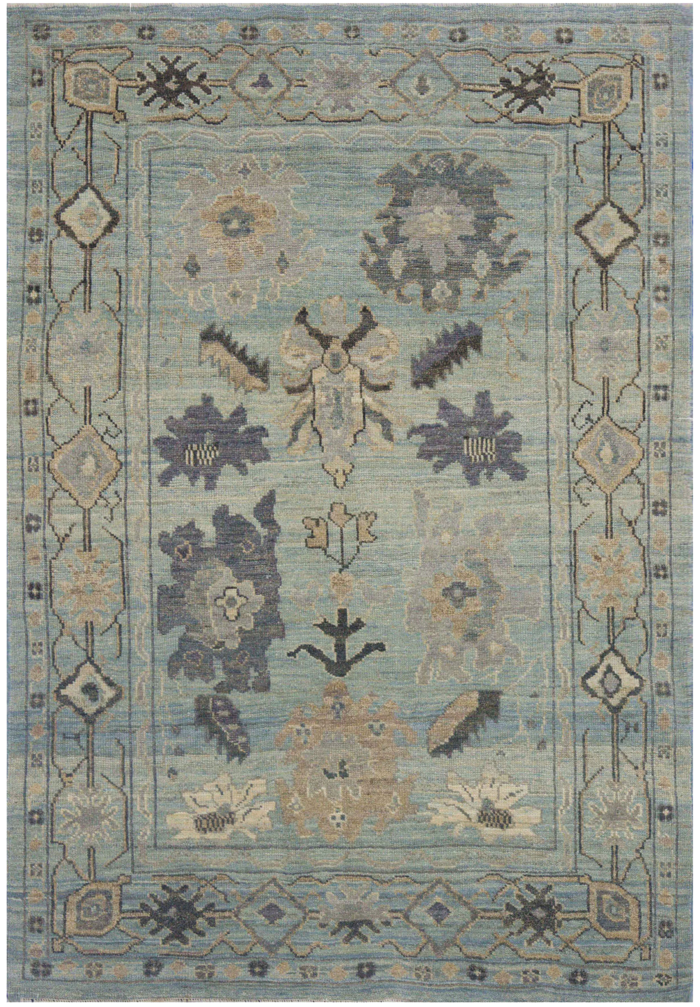 Thumbnail 2 for Turkey Oushak Tribal Rug 88288