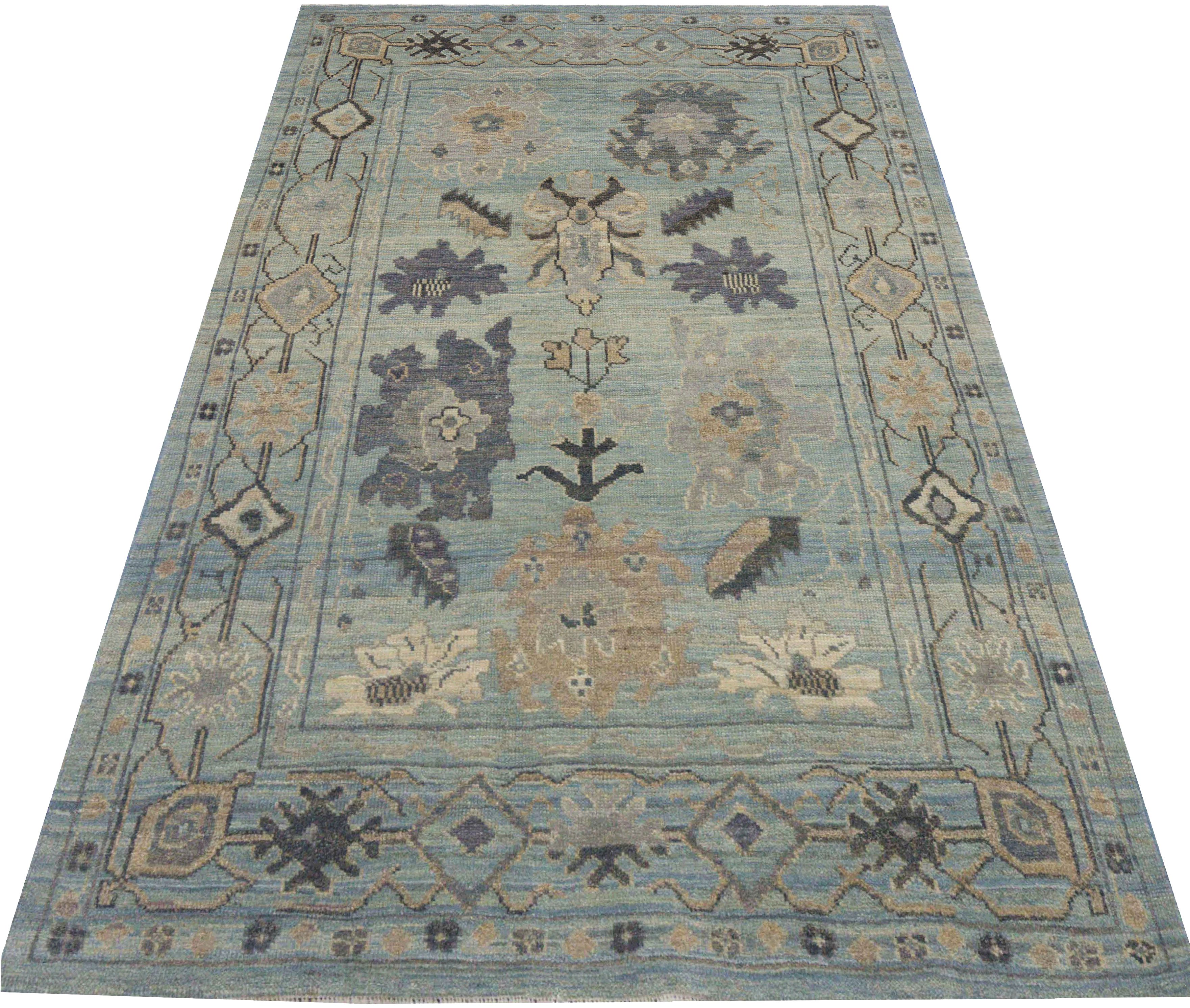 Thumbnail 8 for Turkey Oushak Tribal Rug 88288