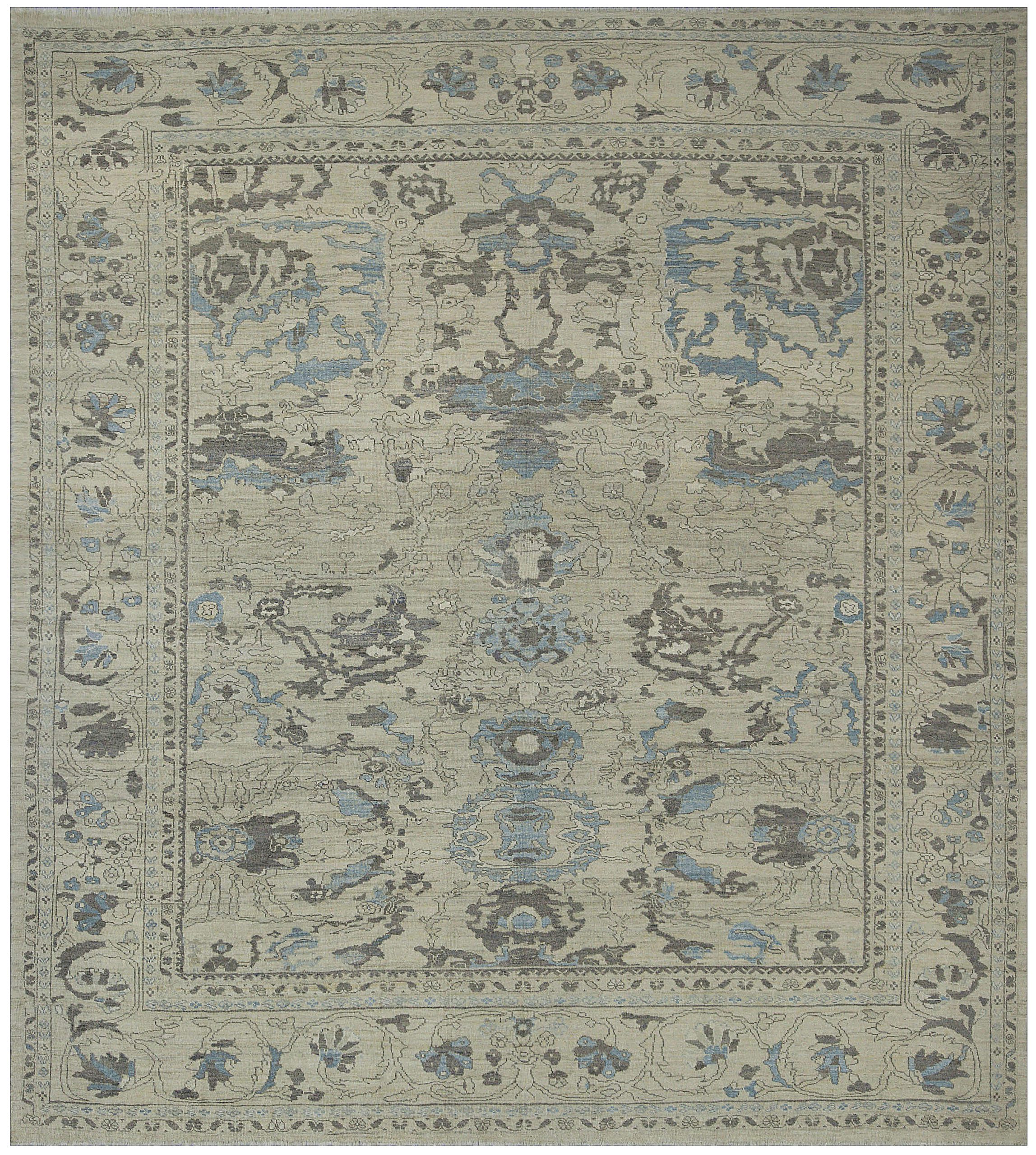 Thumbnail 11 for Turkey Oushak Tribal Rug 88304