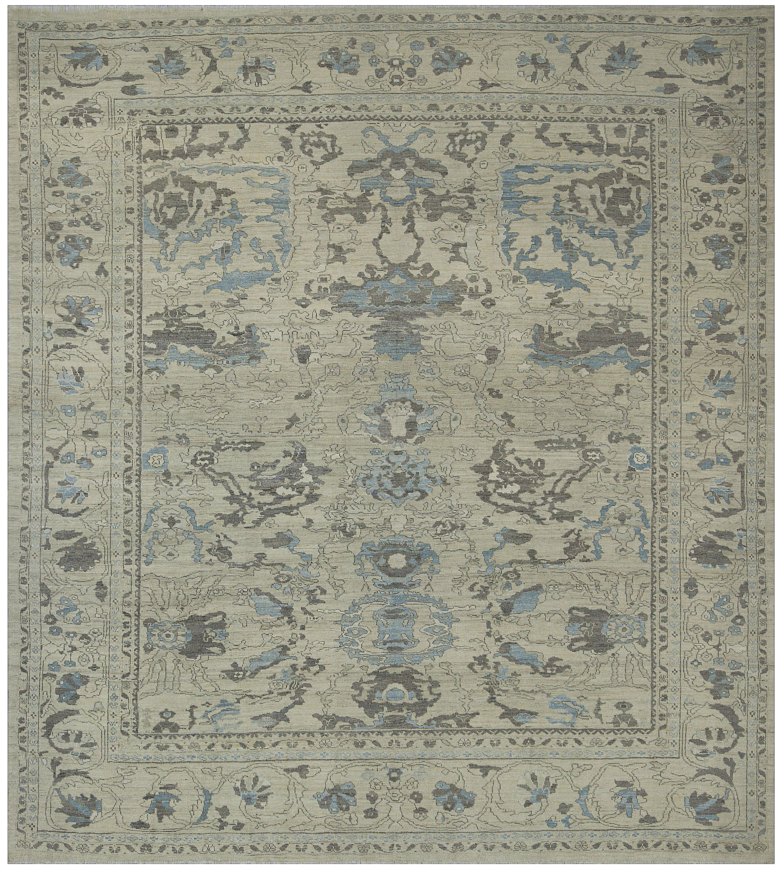 Thumbnail 4 for Turkey Oushak Tribal Rug 88304