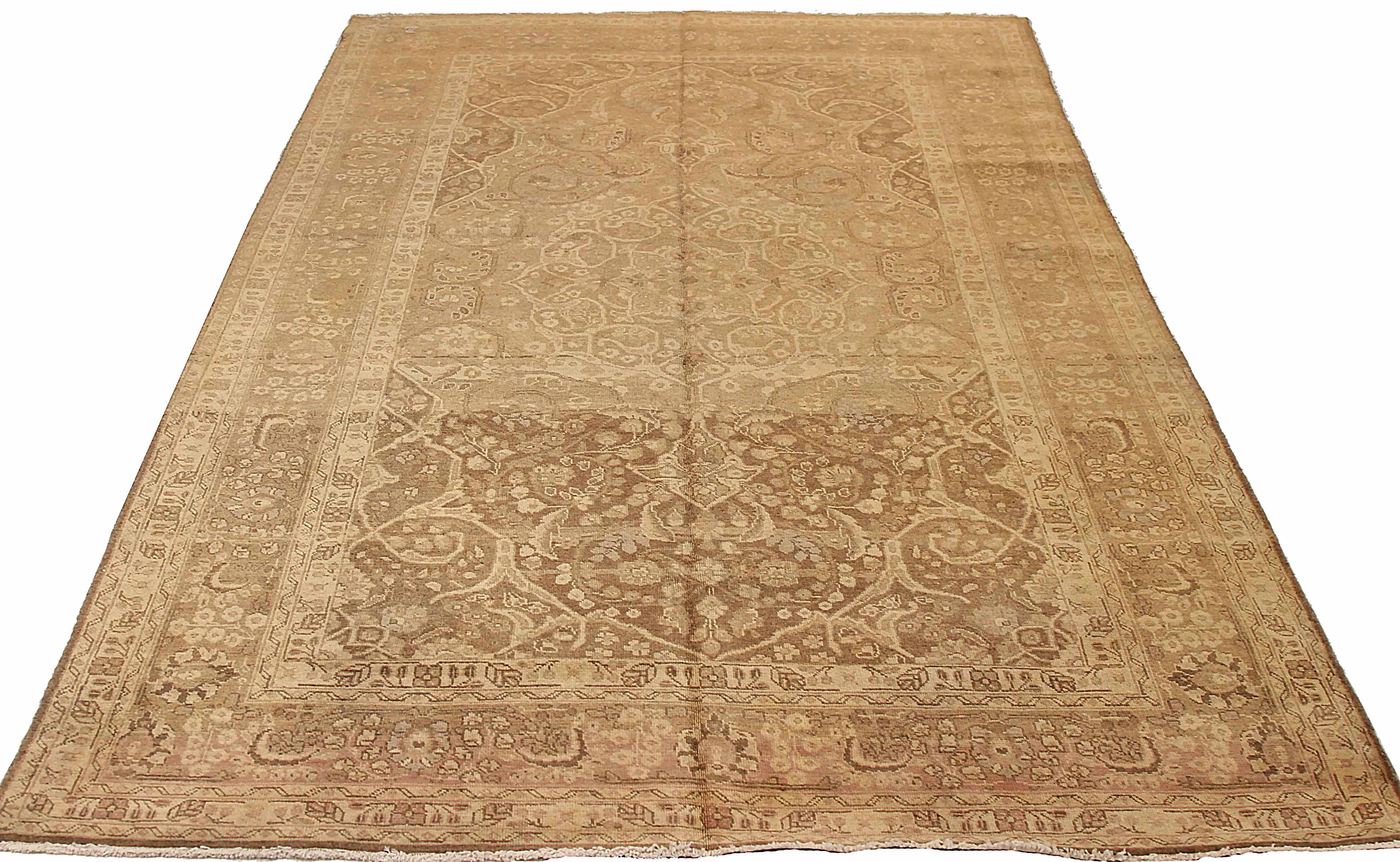 Thumbnail 2 for Antique Persian Tabriz Transitional Rug 73247