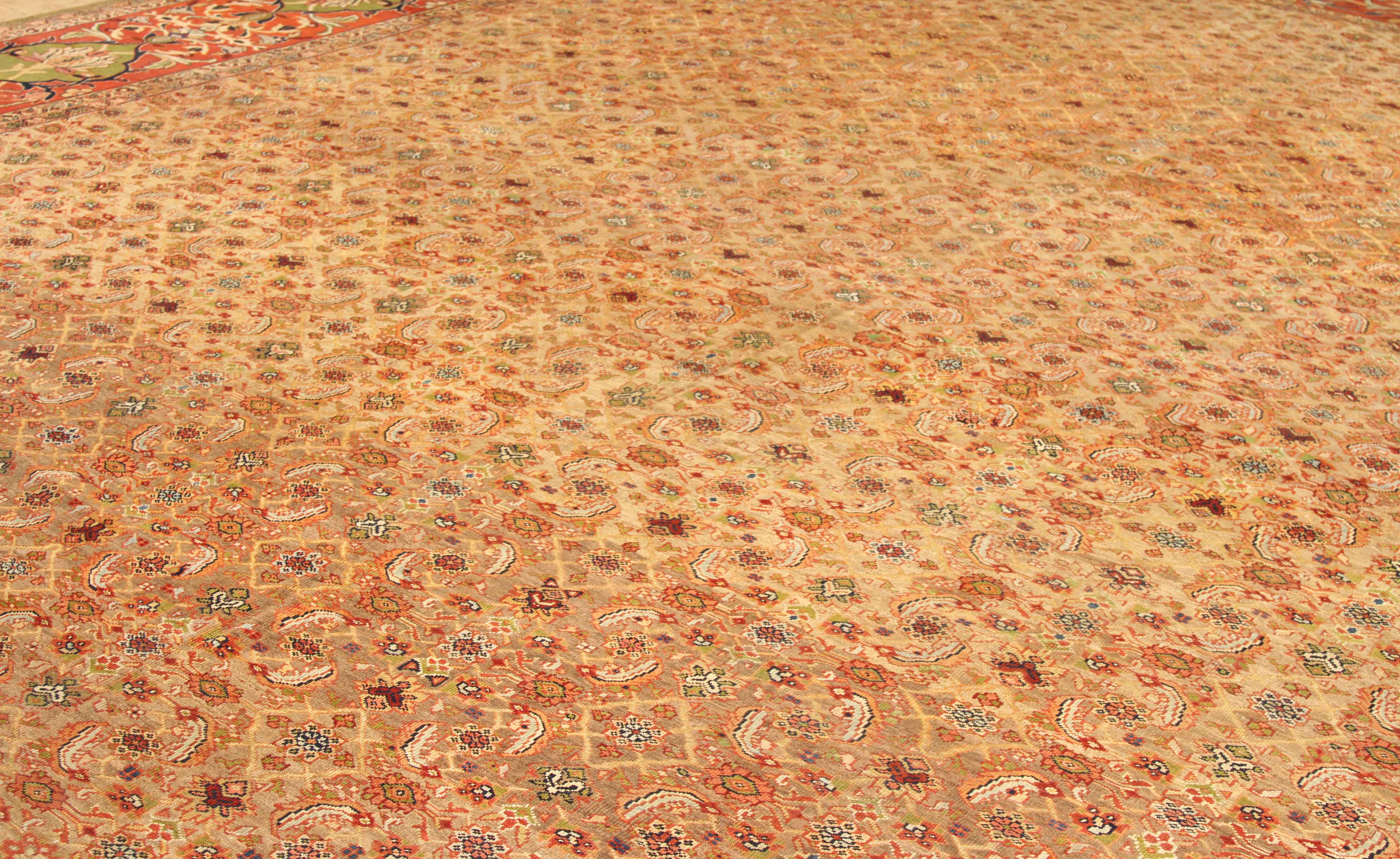 Thumbnail 3 for Antique Persian Sultanabad Transitional Rug 13615