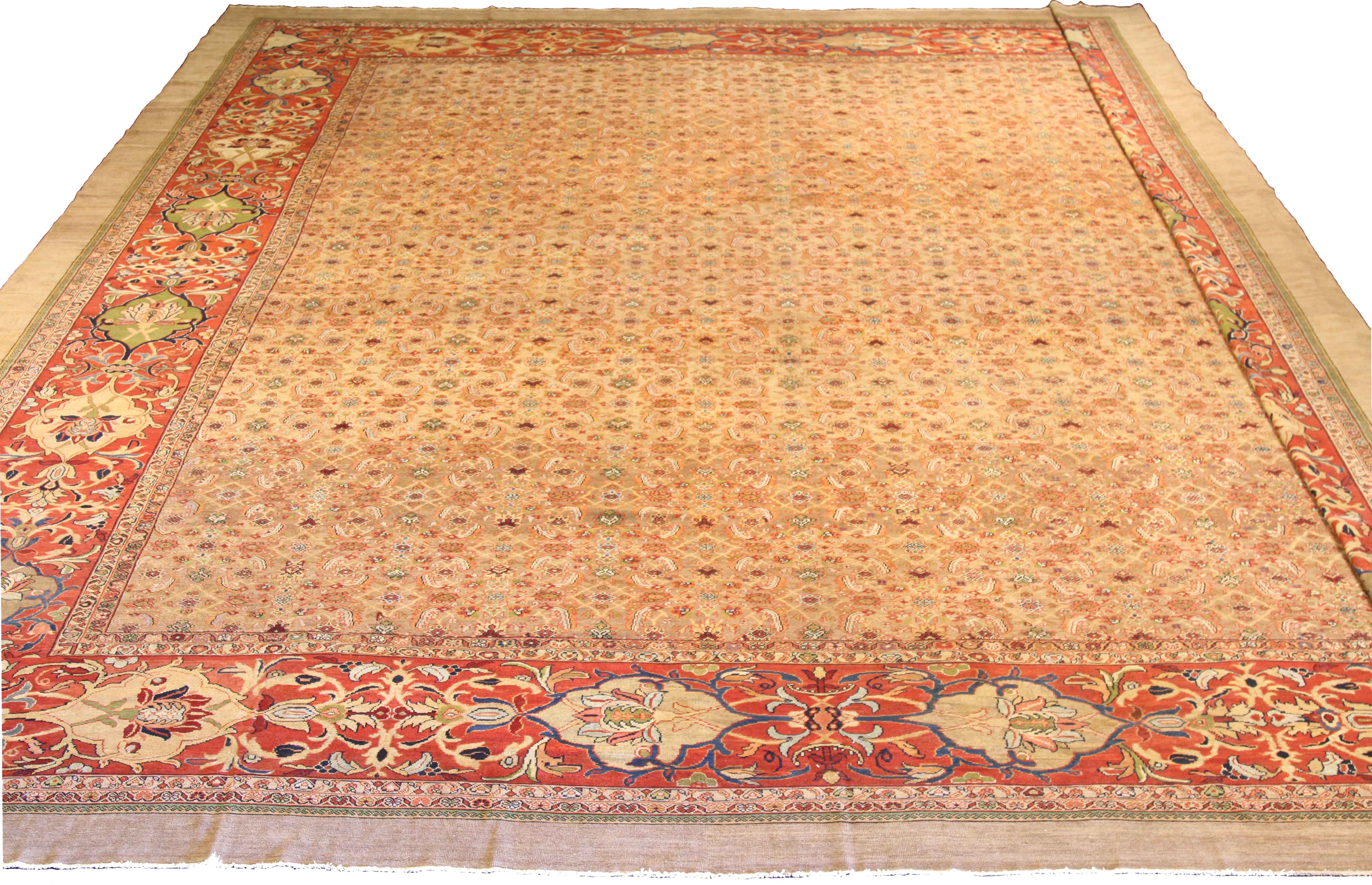 Thumbnail 9 for Antique Persian Sultanabad Transitional Rug 13615