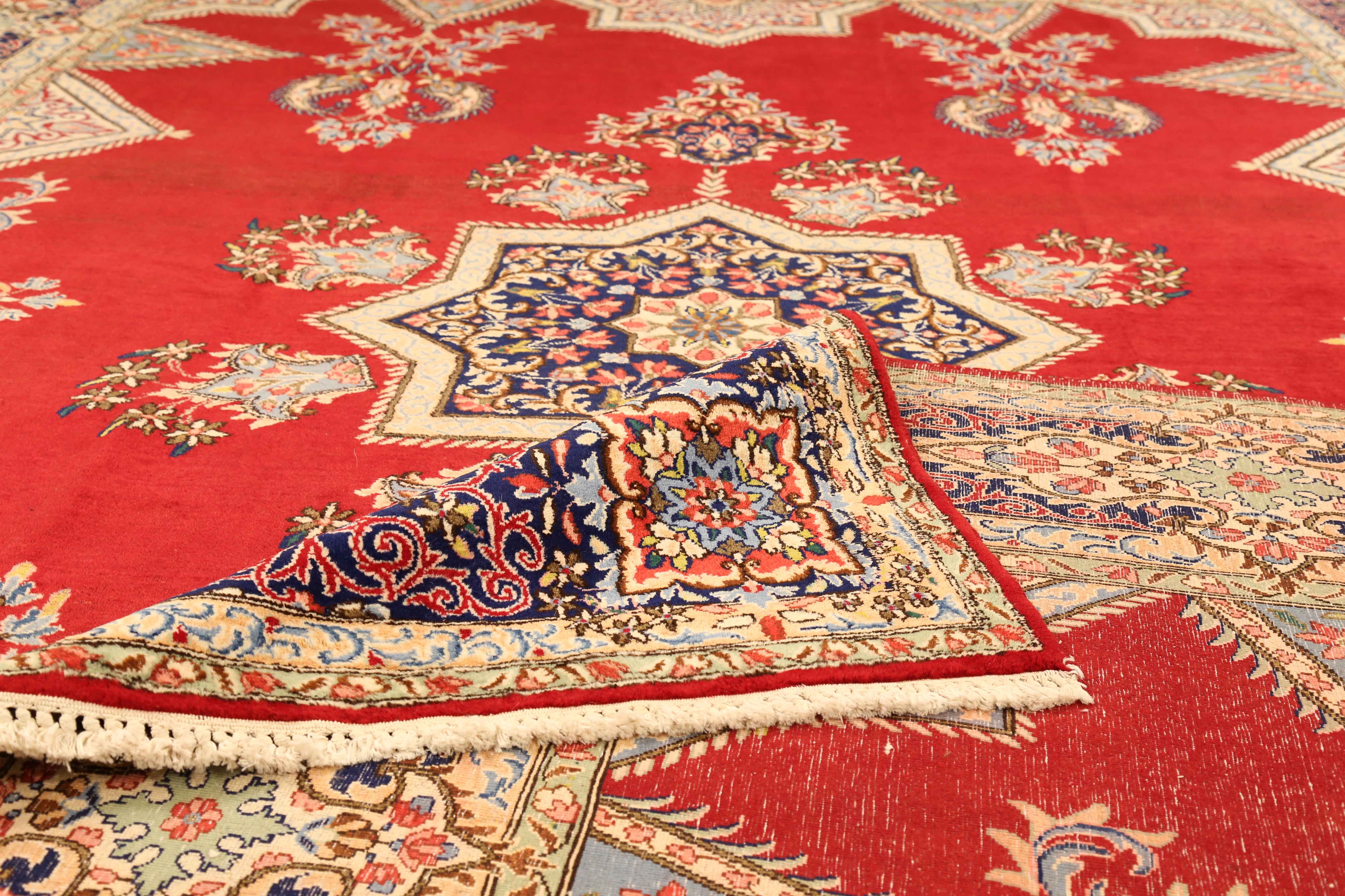 Thumbnail 10 for Antique Persian Kerman Traditional Rug 13643