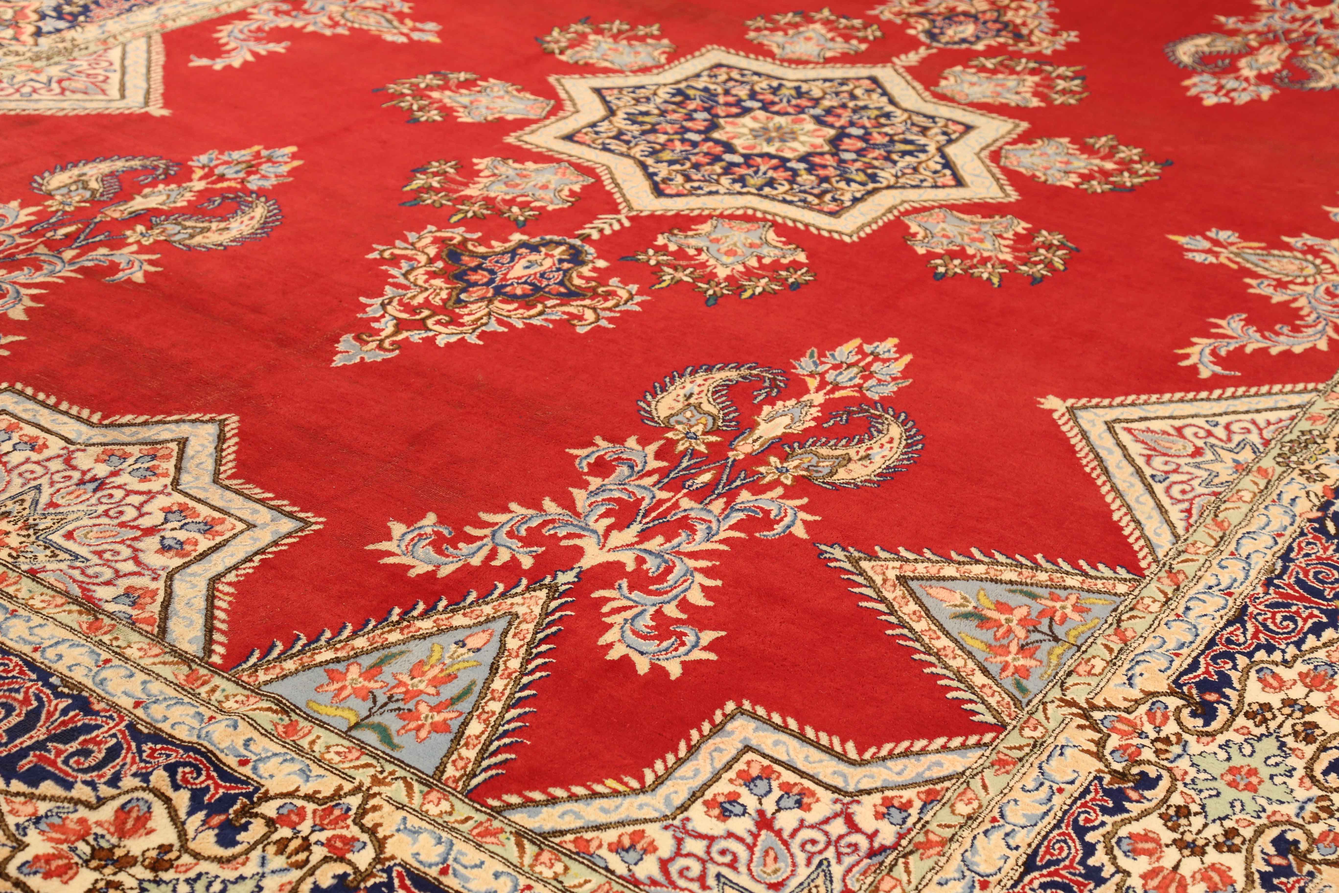 Thumbnail 9 for Antique Persian Kerman Traditional Rug 13643