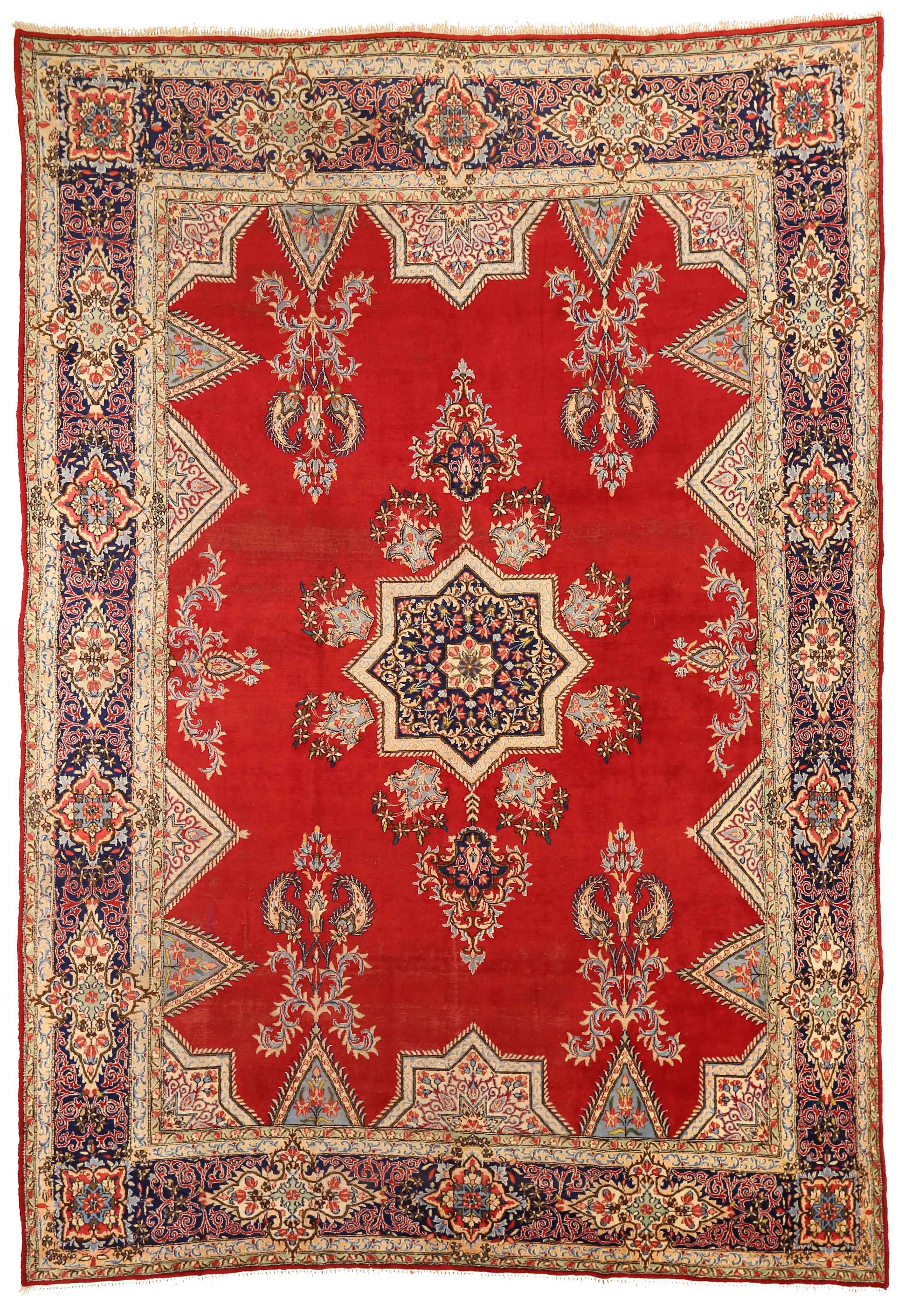 Thumbnail 2 for Antique Persian Kerman Traditional Rug 13643