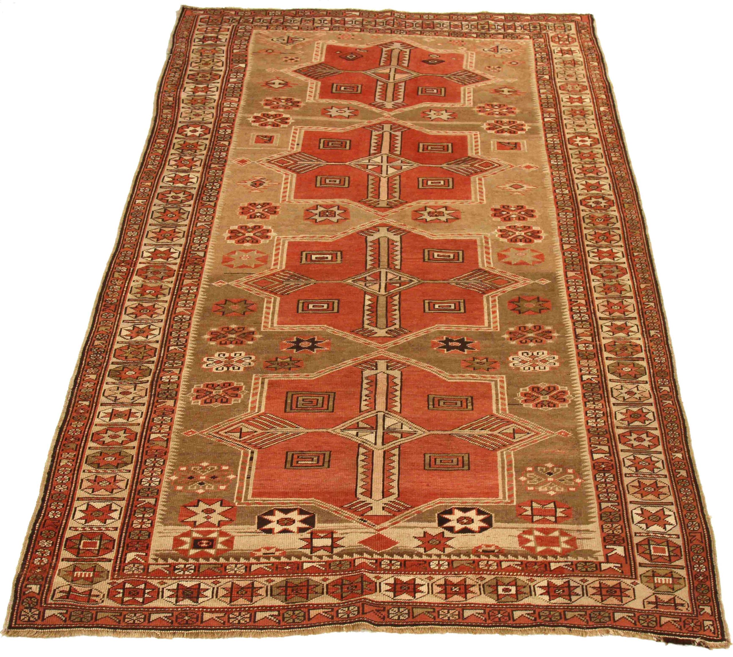 Thumbnail 3 for Antique Persian Shirvan Traditional Rug 73205