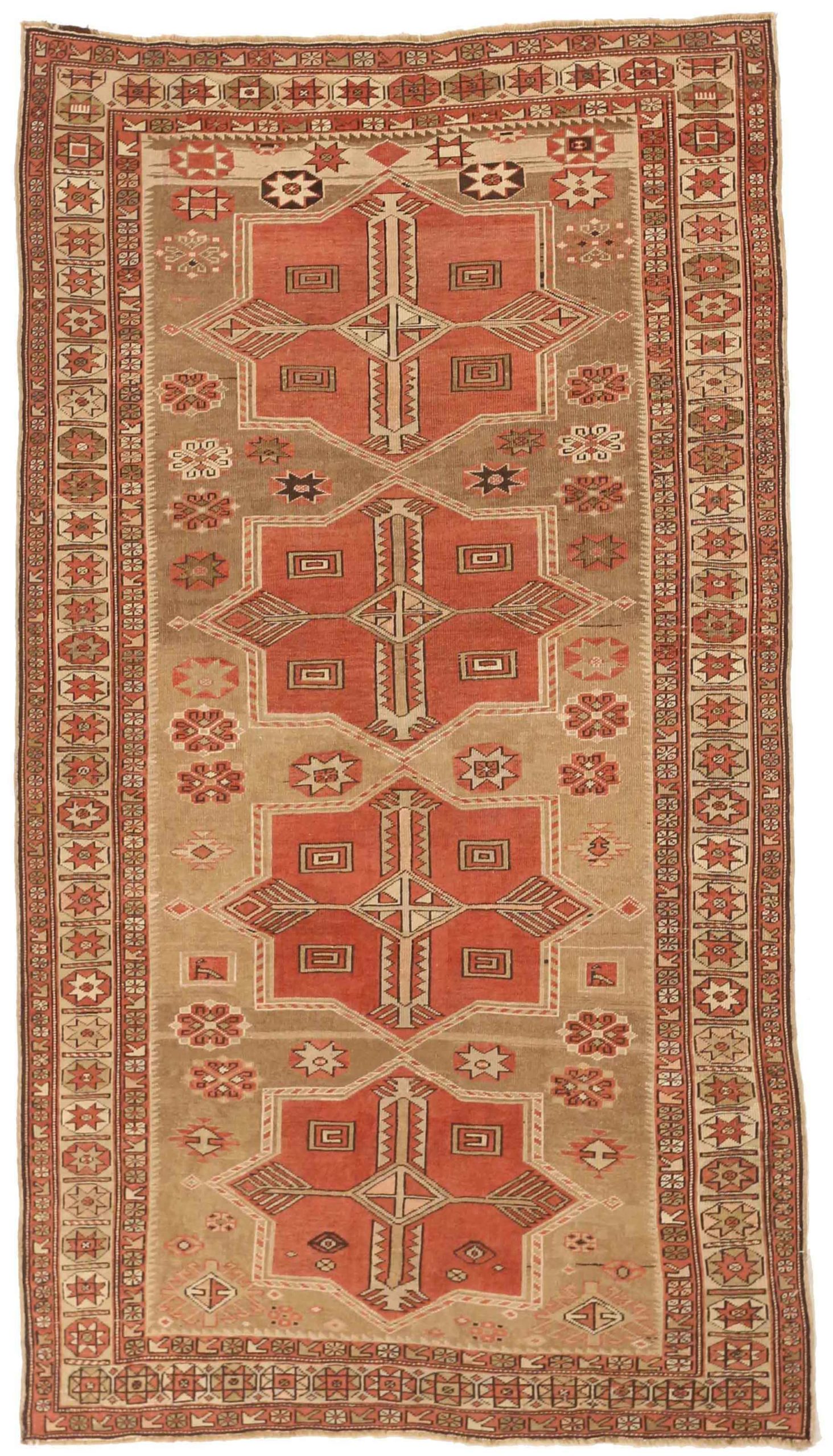 Thumbnail 4 for Antique Persian Shirvan Traditional Rug 73205