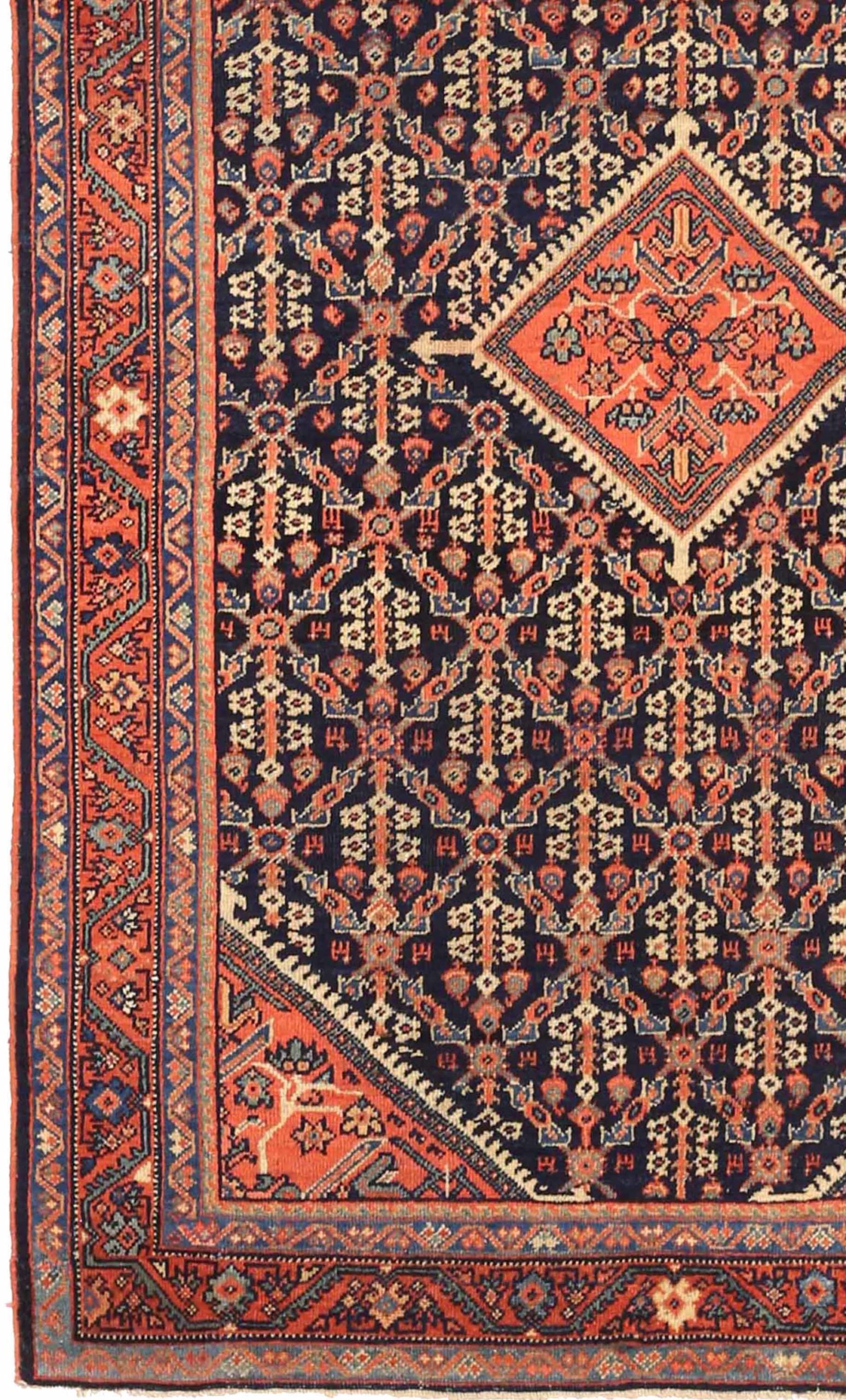Thumbnail 5 for Antique Persian Meshkabad Traditional Rug 73343