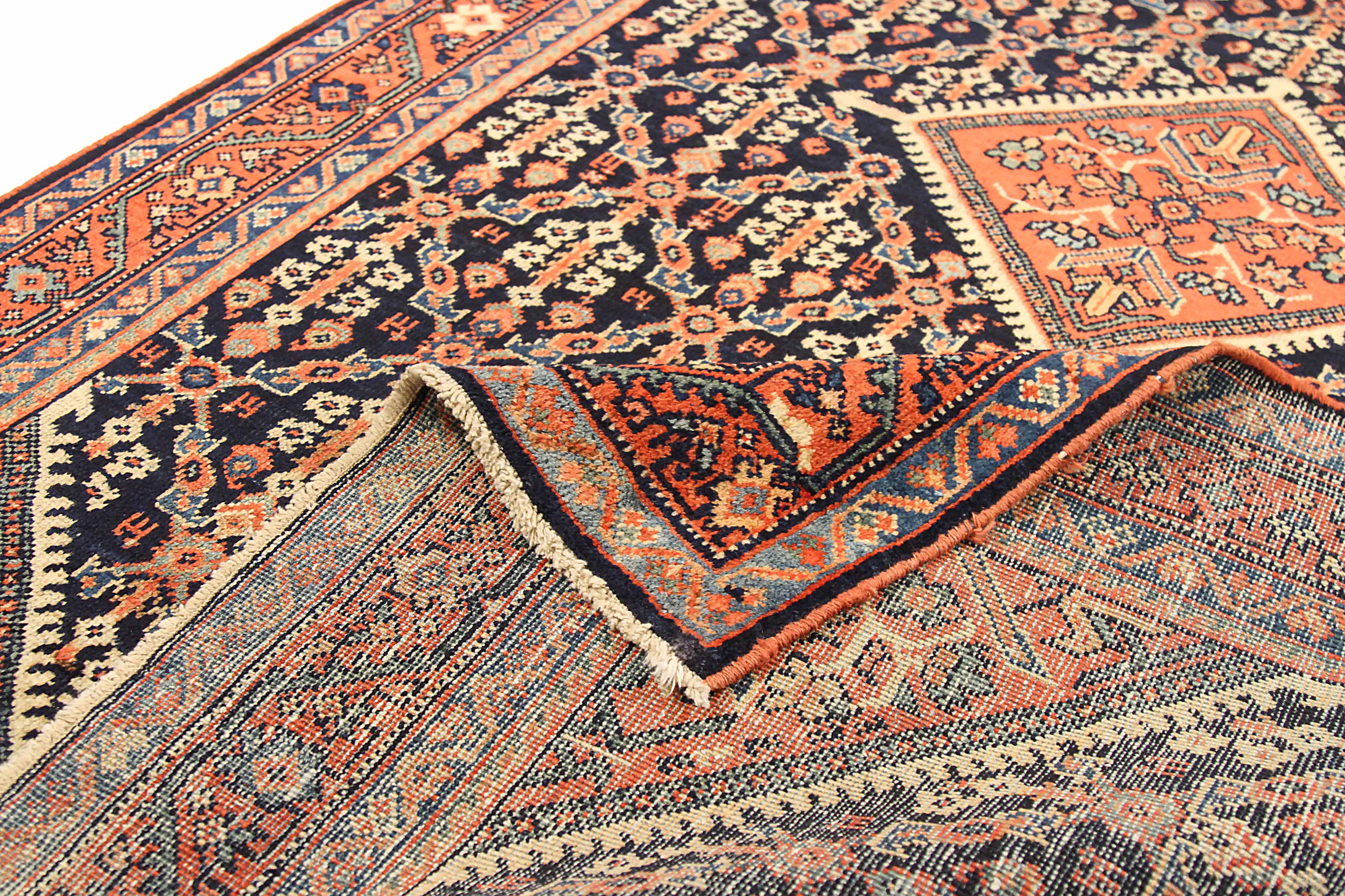 Thumbnail 2 for Antique Persian Meshkabad Traditional Rug 73343