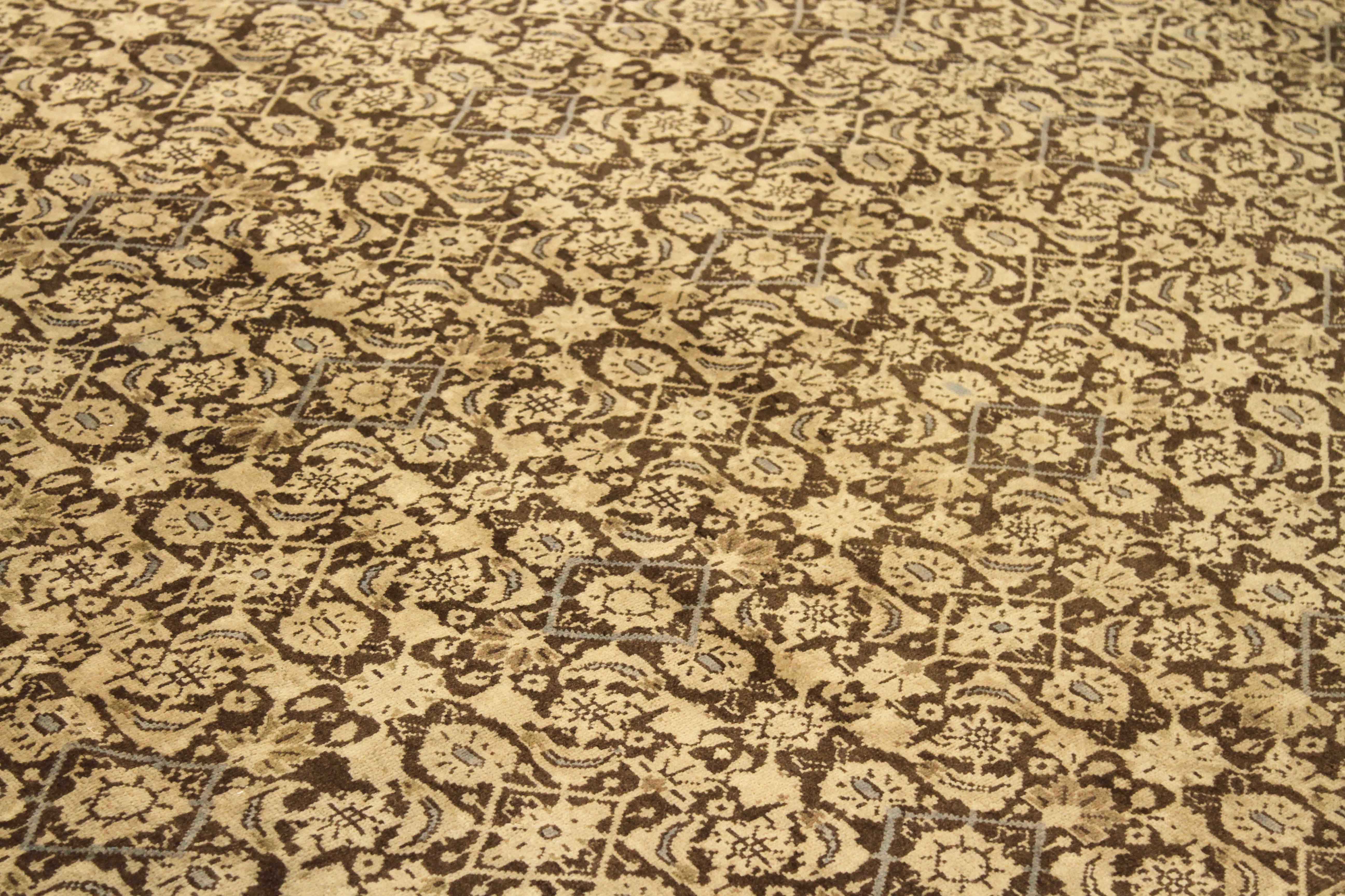 Thumbnail 10 for Antique Persian Mahal Transitional Rug 13672