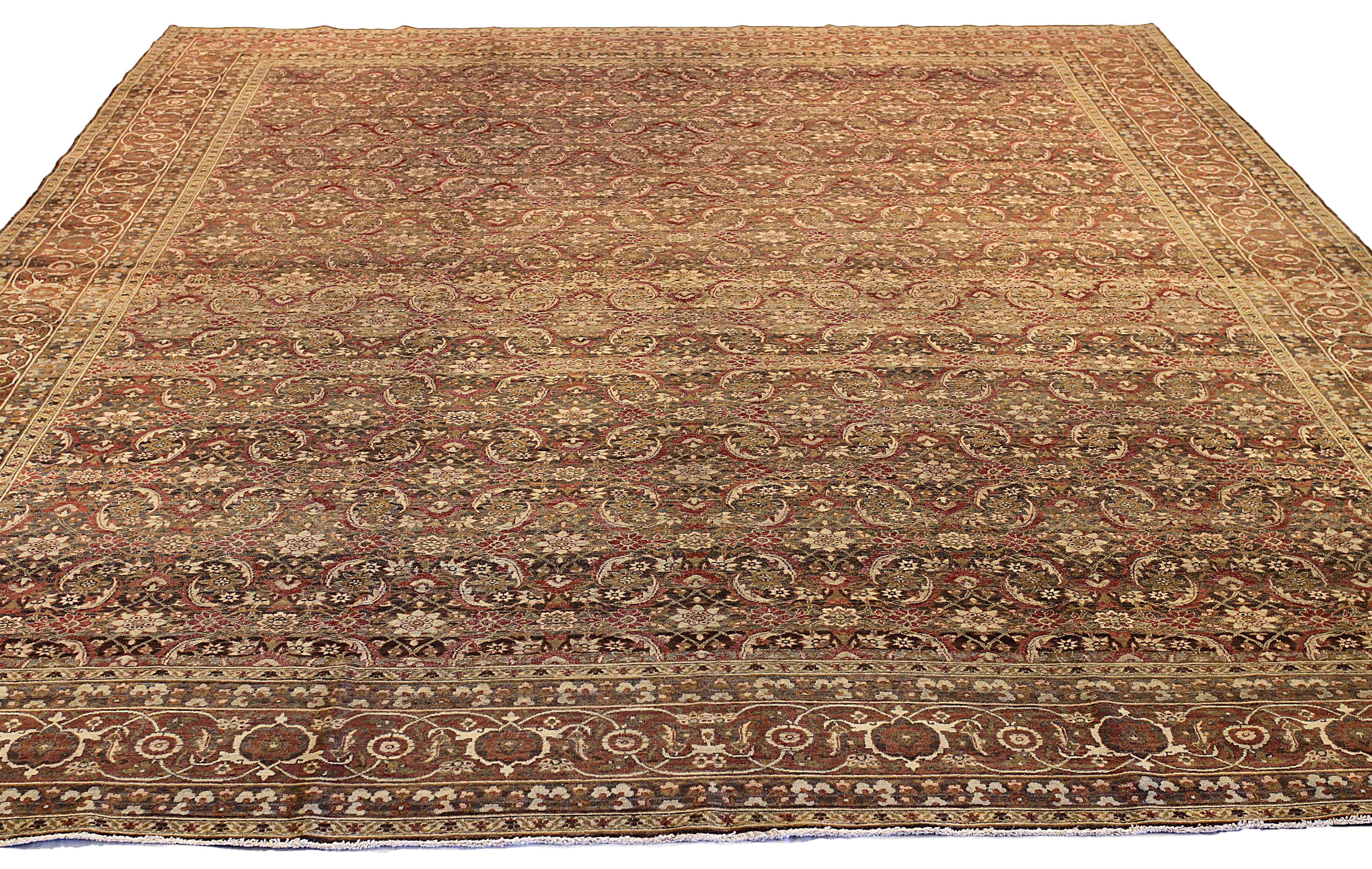 Thumbnail 7 for Antique Persian Yazd Transitional Rug 13688