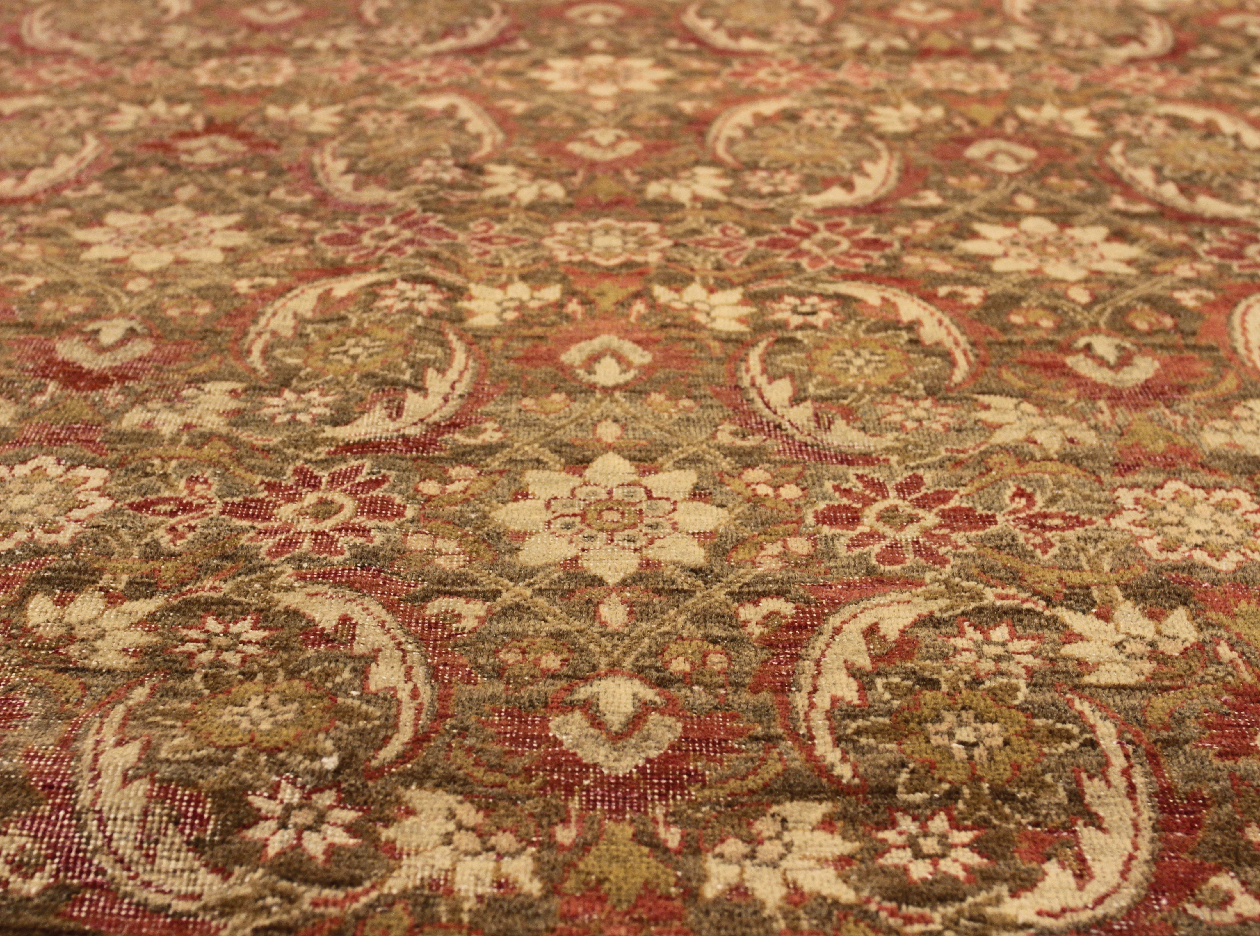 Thumbnail 3 for Antique Persian Yazd Transitional Rug 13688