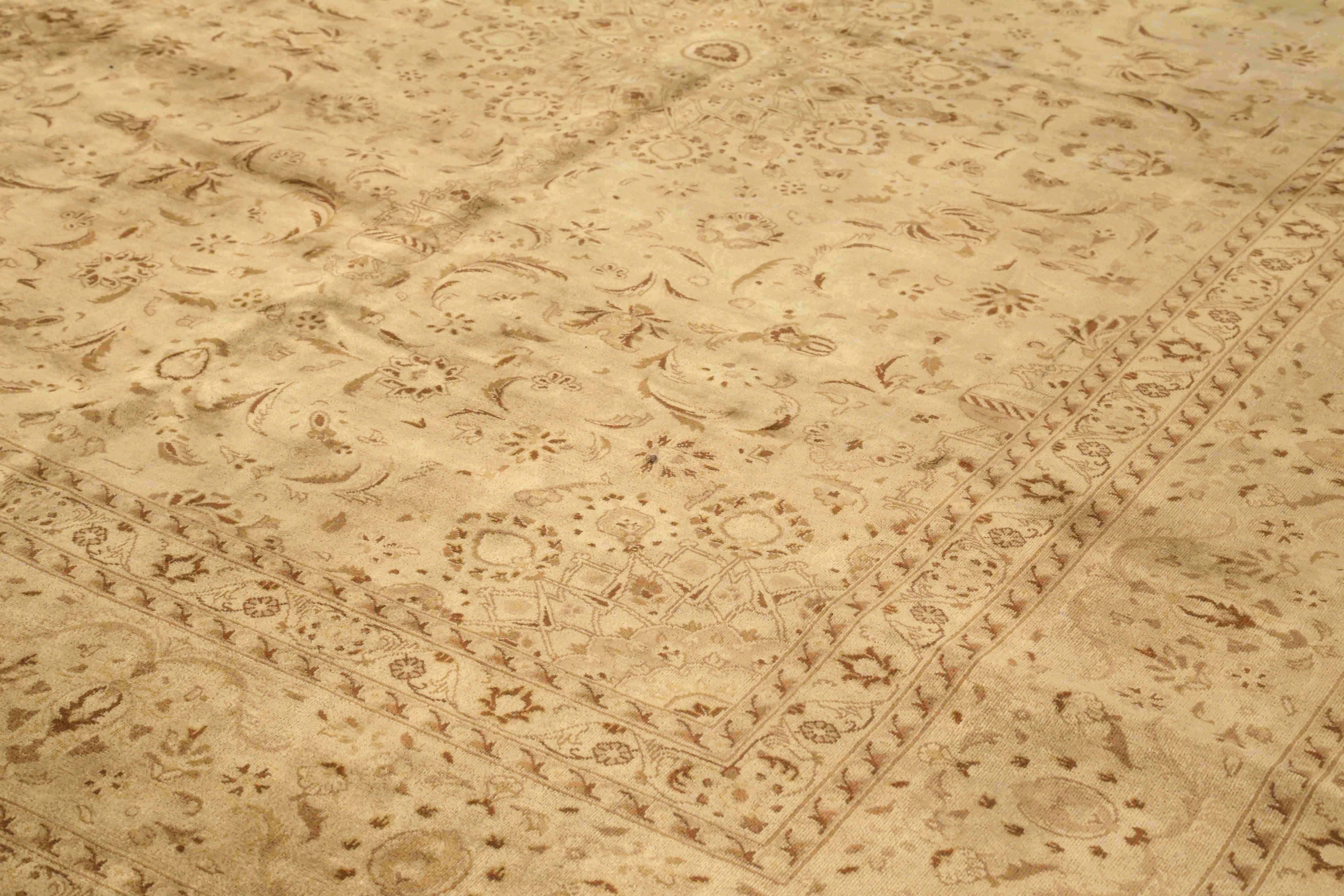 Thumbnail 3 for Antique Persian Kashan Transitional Rug 73292