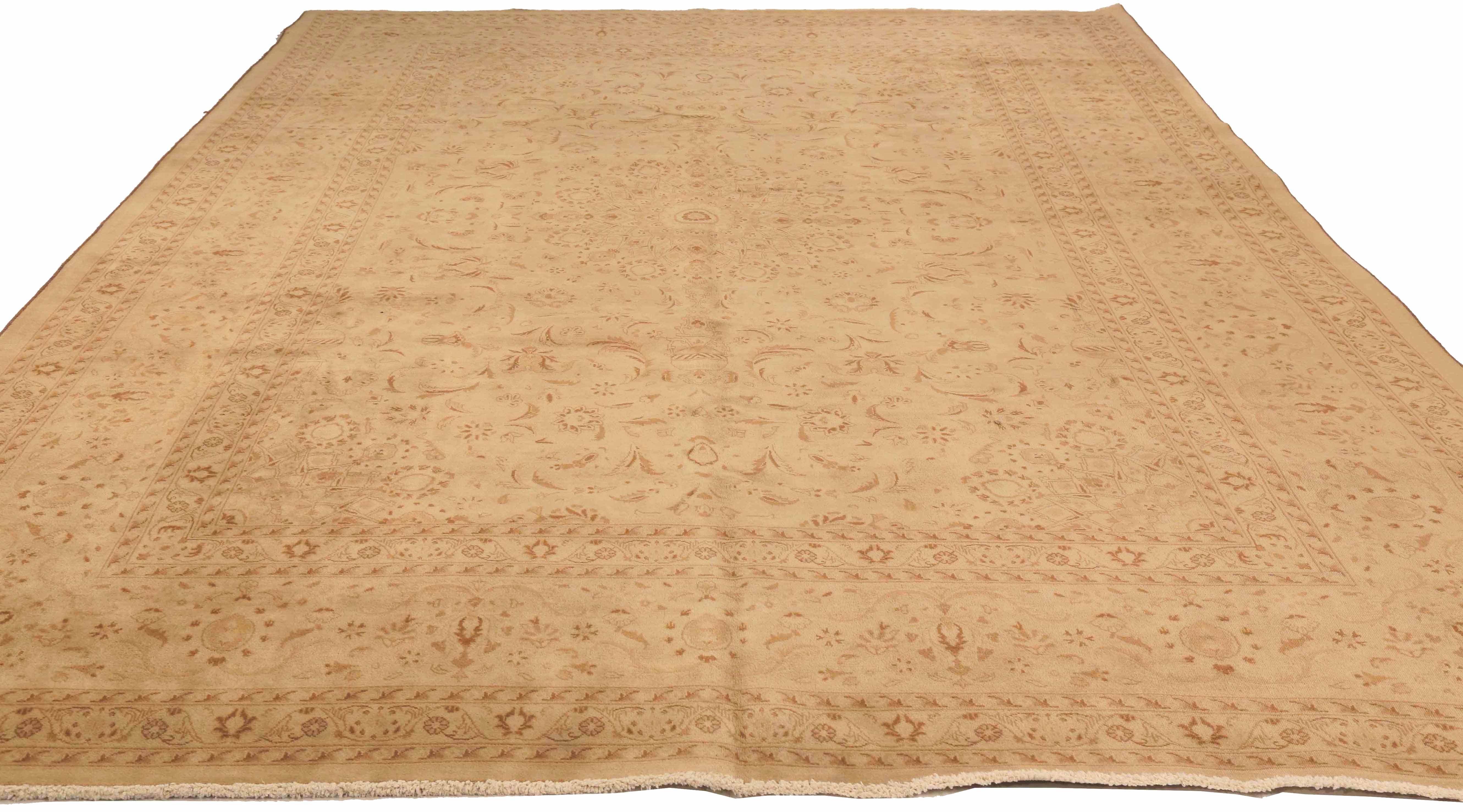 Thumbnail 5 for Antique Persian Kashan Transitional Rug 73292