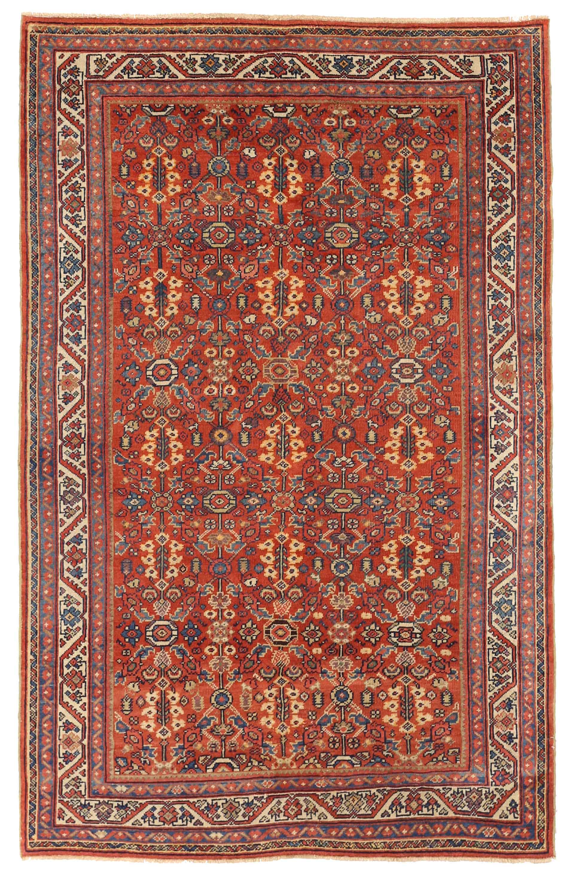 Thumbnail 4 for Antique Persian Farahan Traditional Rug 73413