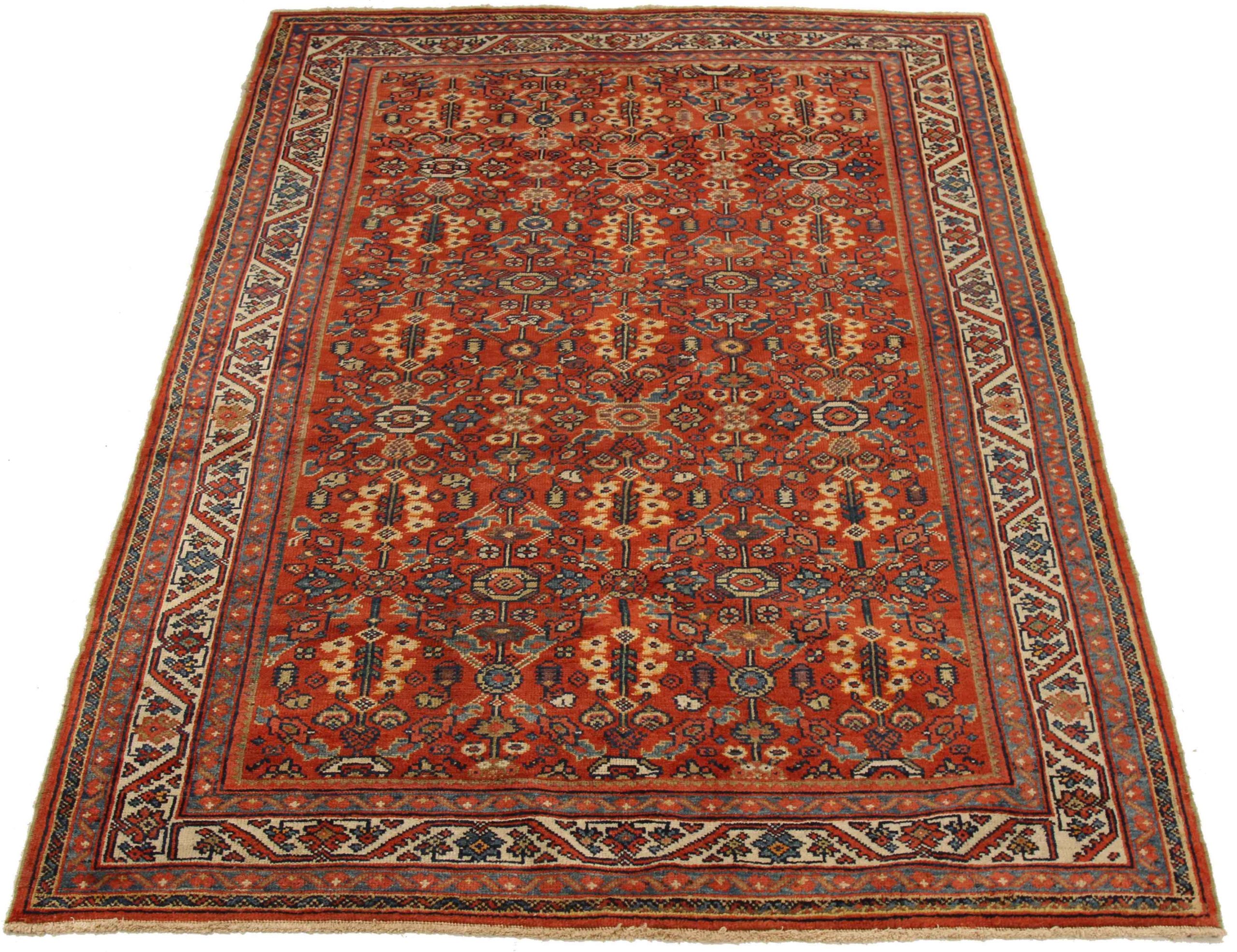 Thumbnail 2 for Antique Persian Farahan Traditional Rug 73413