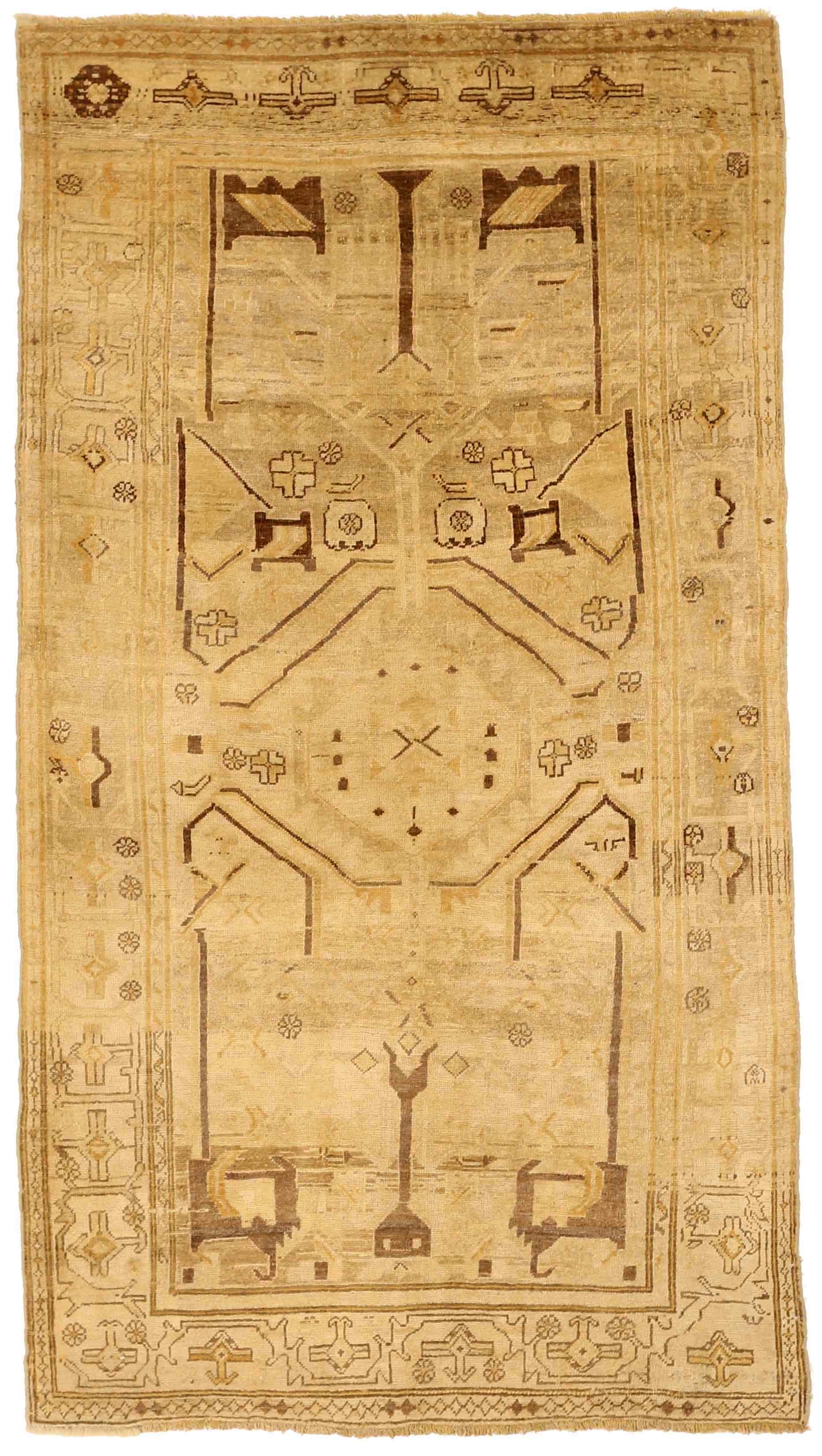 Thumbnail 9 for Antique Persian Bijar Transitional Rug 73368