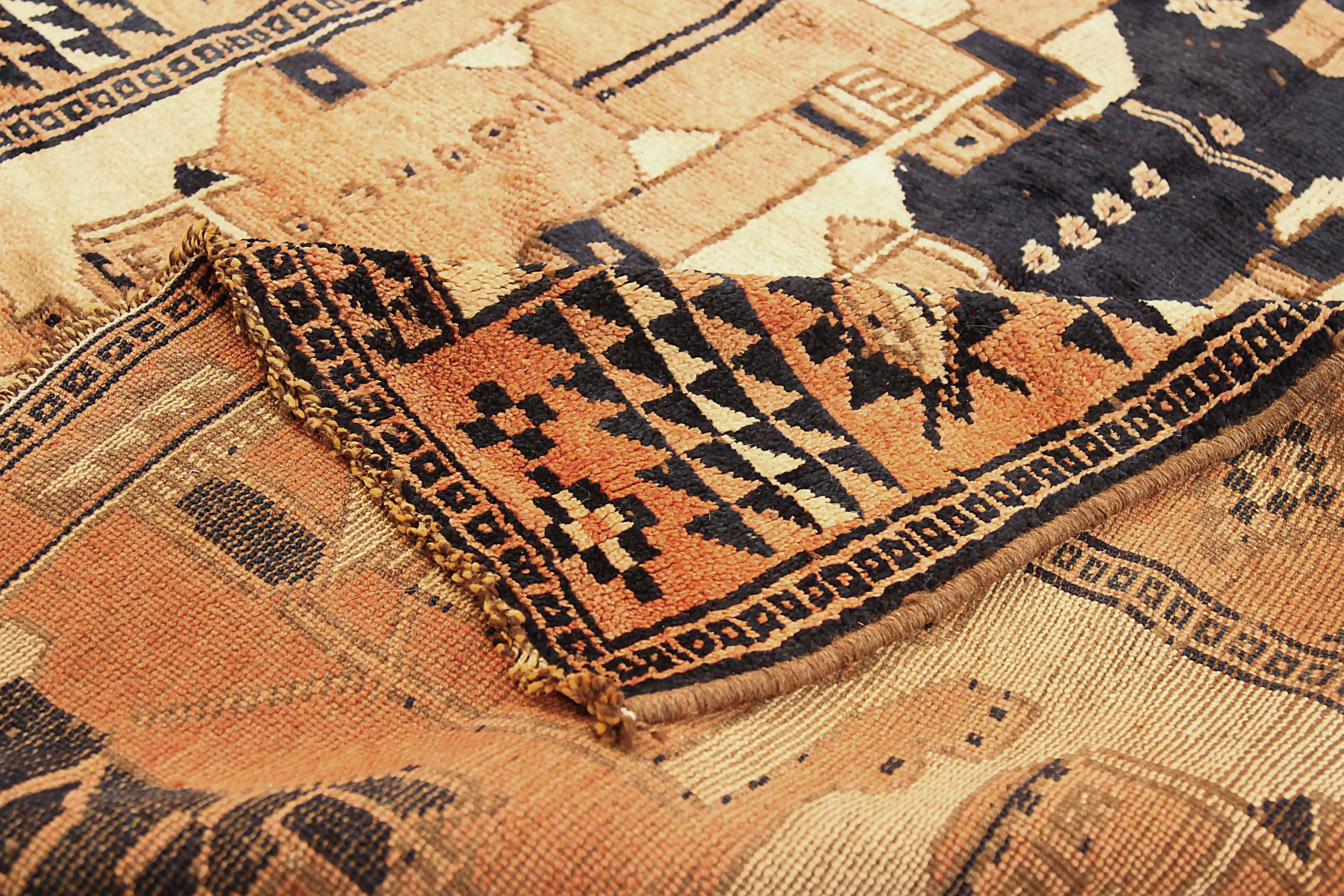 Thumbnail 3 for Antique Persian Gabbeh Traditional Rug 73369