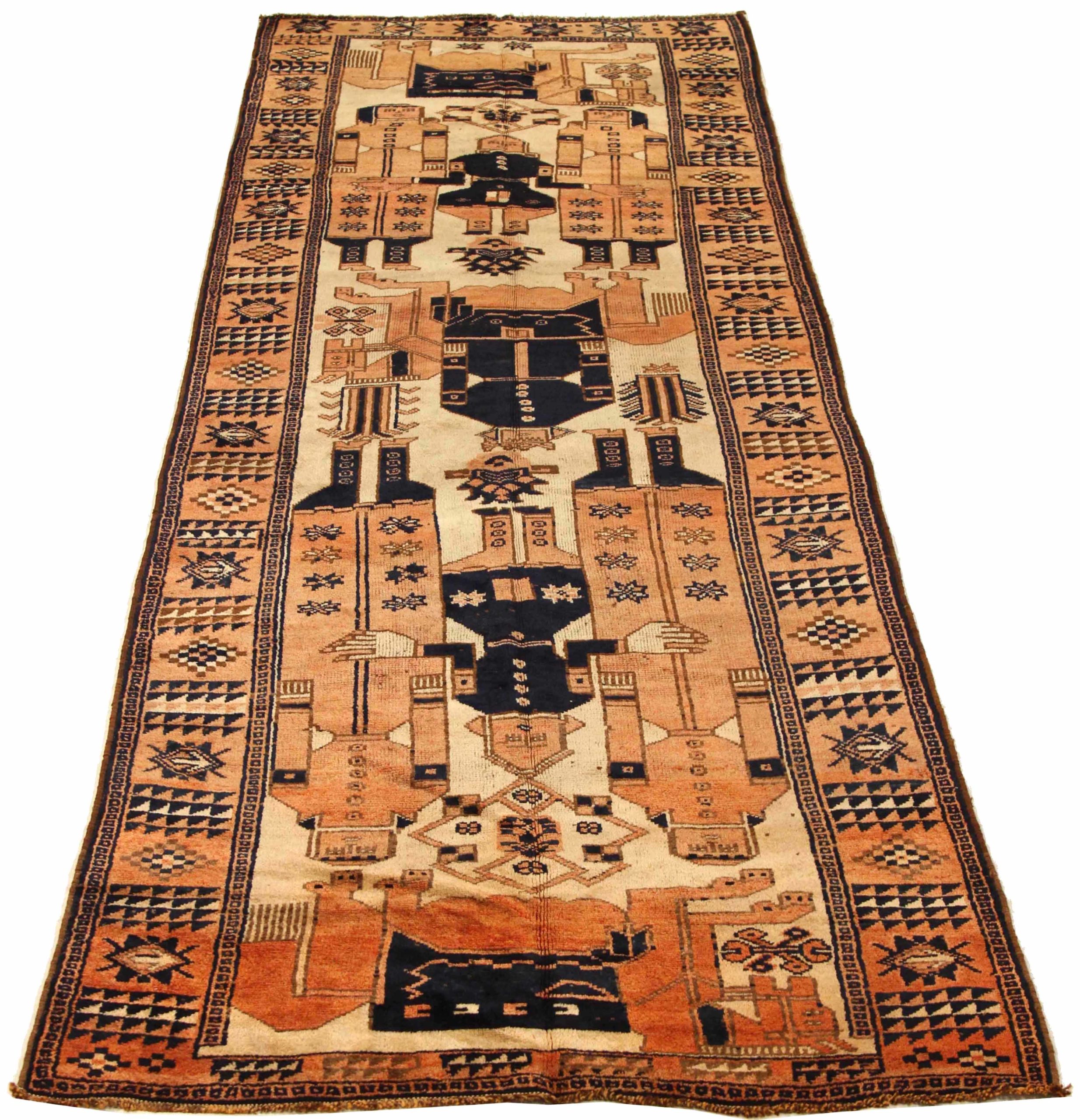 Thumbnail 4 for Antique Persian Gabbeh Traditional Rug 73369