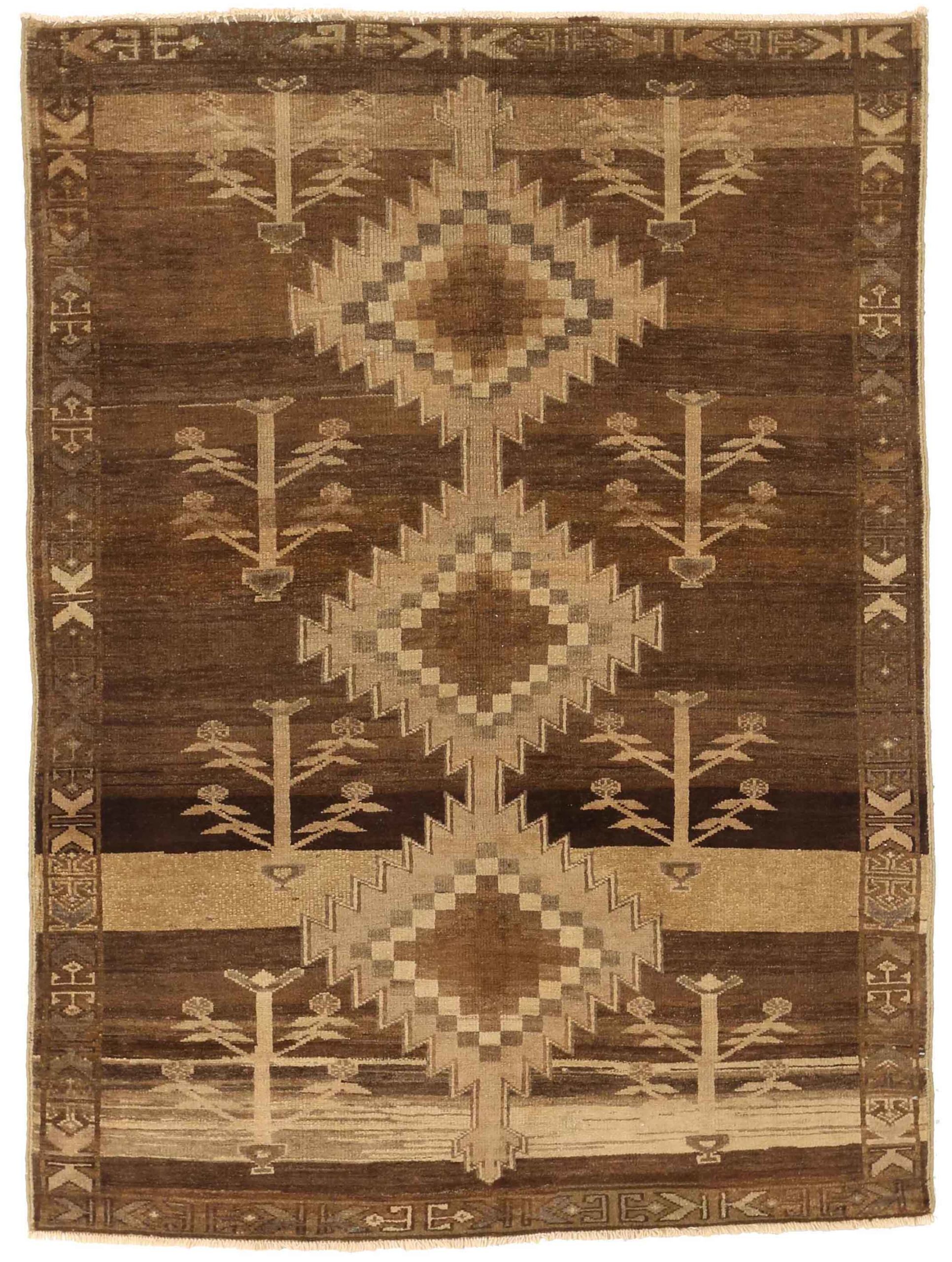 Thumbnail 3 for Antique Persian Varamin Transitional Rug 73497