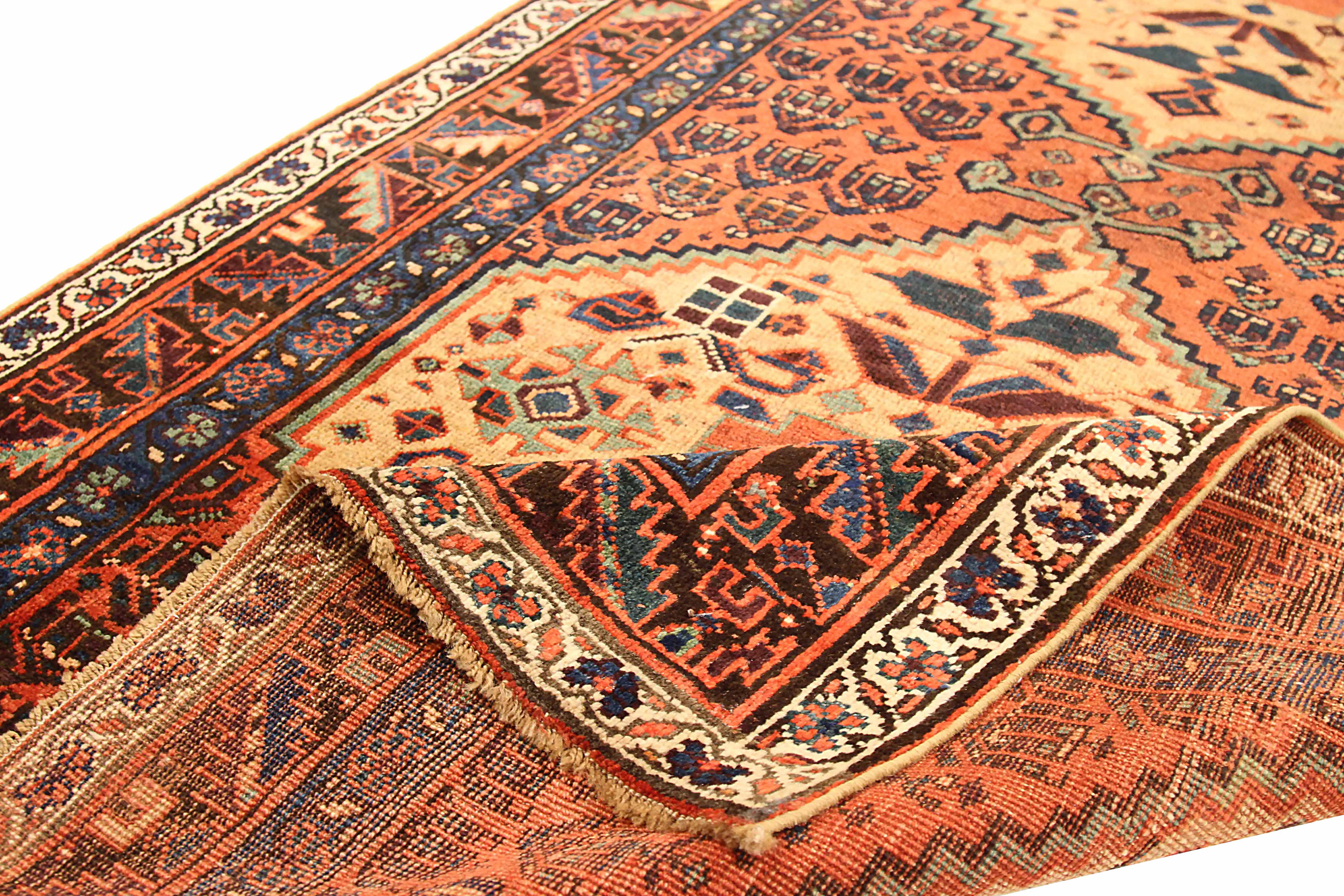 Thumbnail 3 for Antique Persian Bijar Traditional Rug 73498