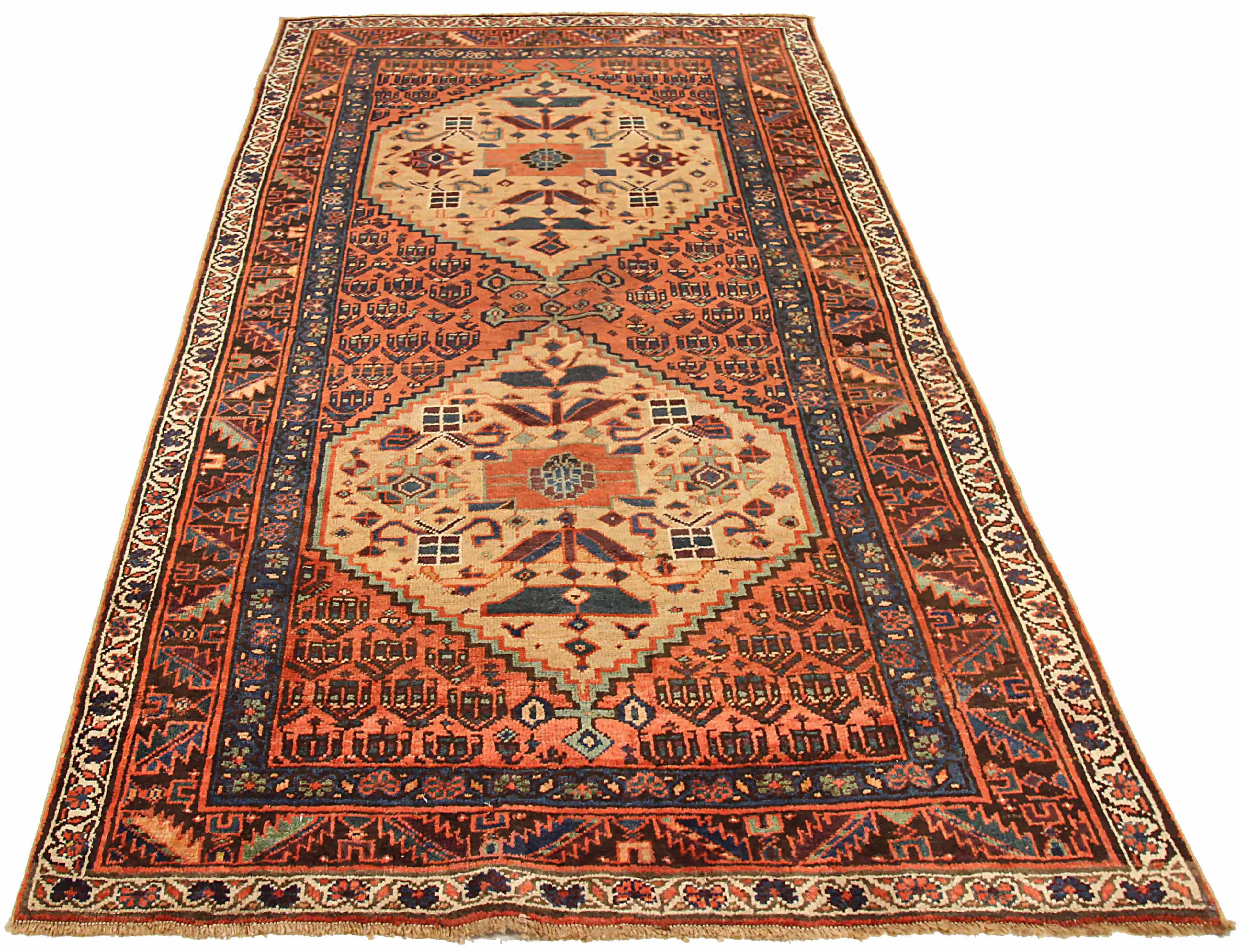 Thumbnail 4 for Antique Persian Bijar Traditional Rug 73498