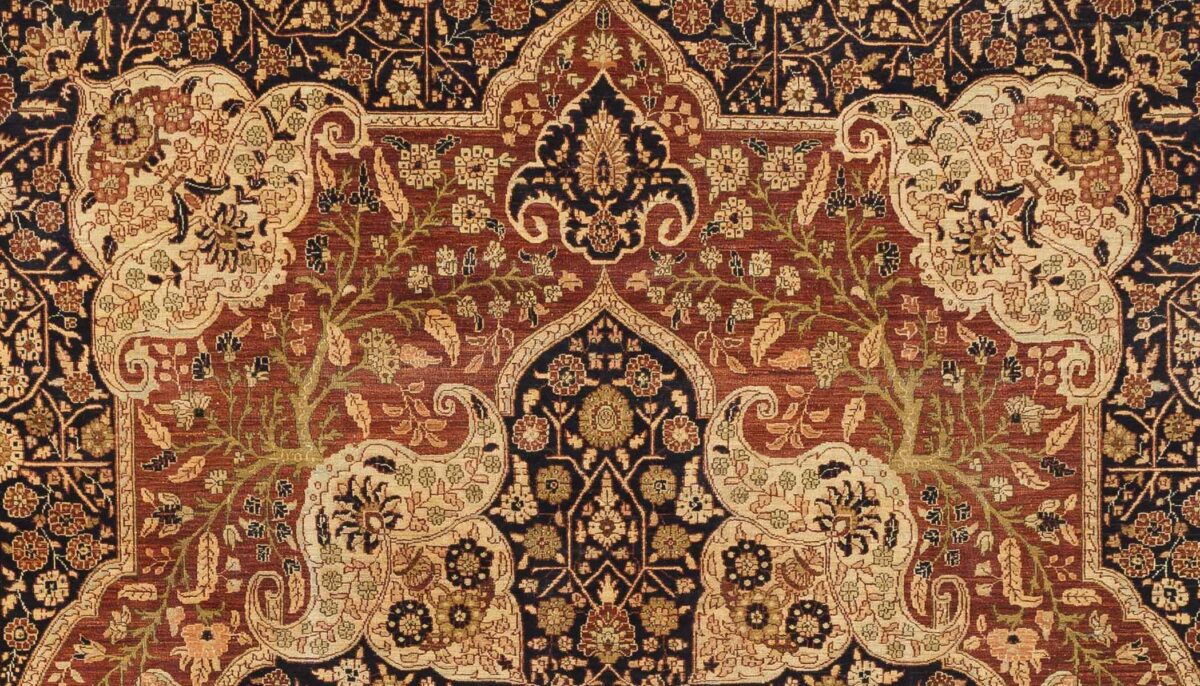 Thumbnail 15 for Turkey Tabriz Traditional Rug 13831